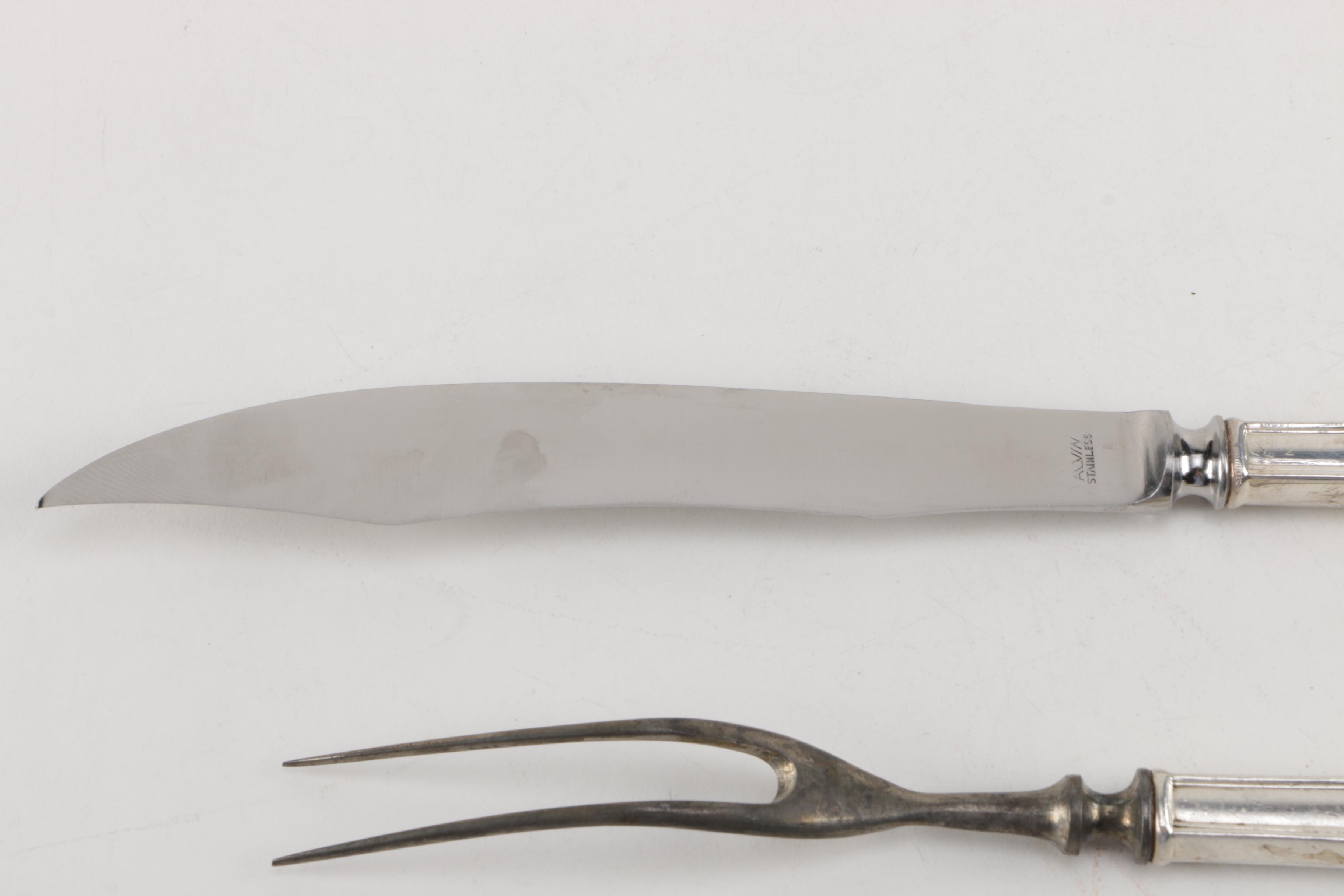 Alvin "Maryland" Sterling Silver Handled Carving Set