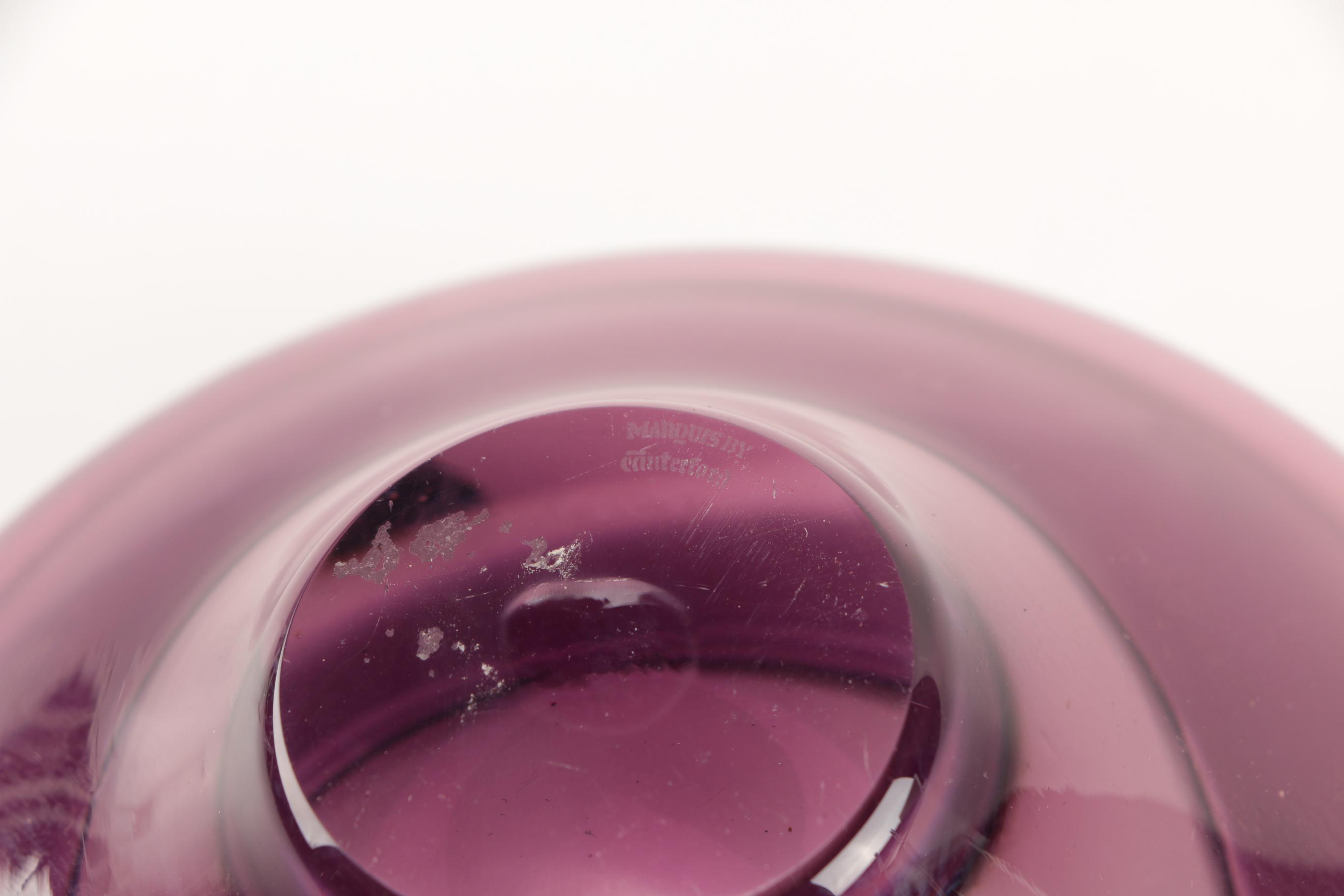 Marquis by Waterford Purple Art Glass Bowl