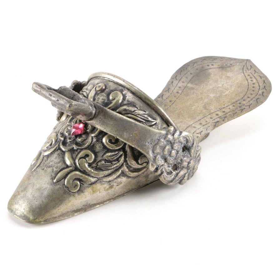 Silver Plated Decorative Slipper