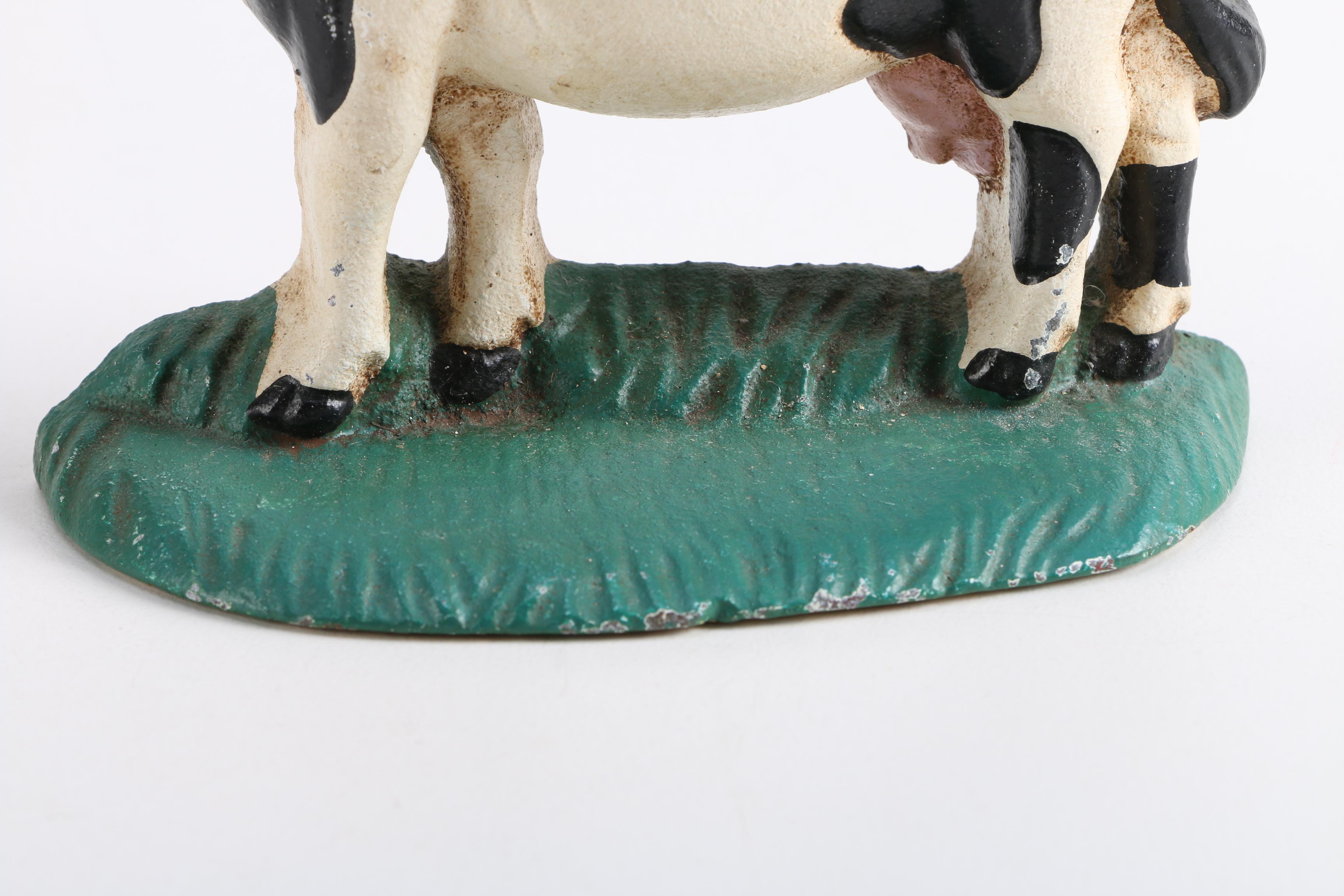 Hand-Painted Cast Iron Farm Animals Door Stop