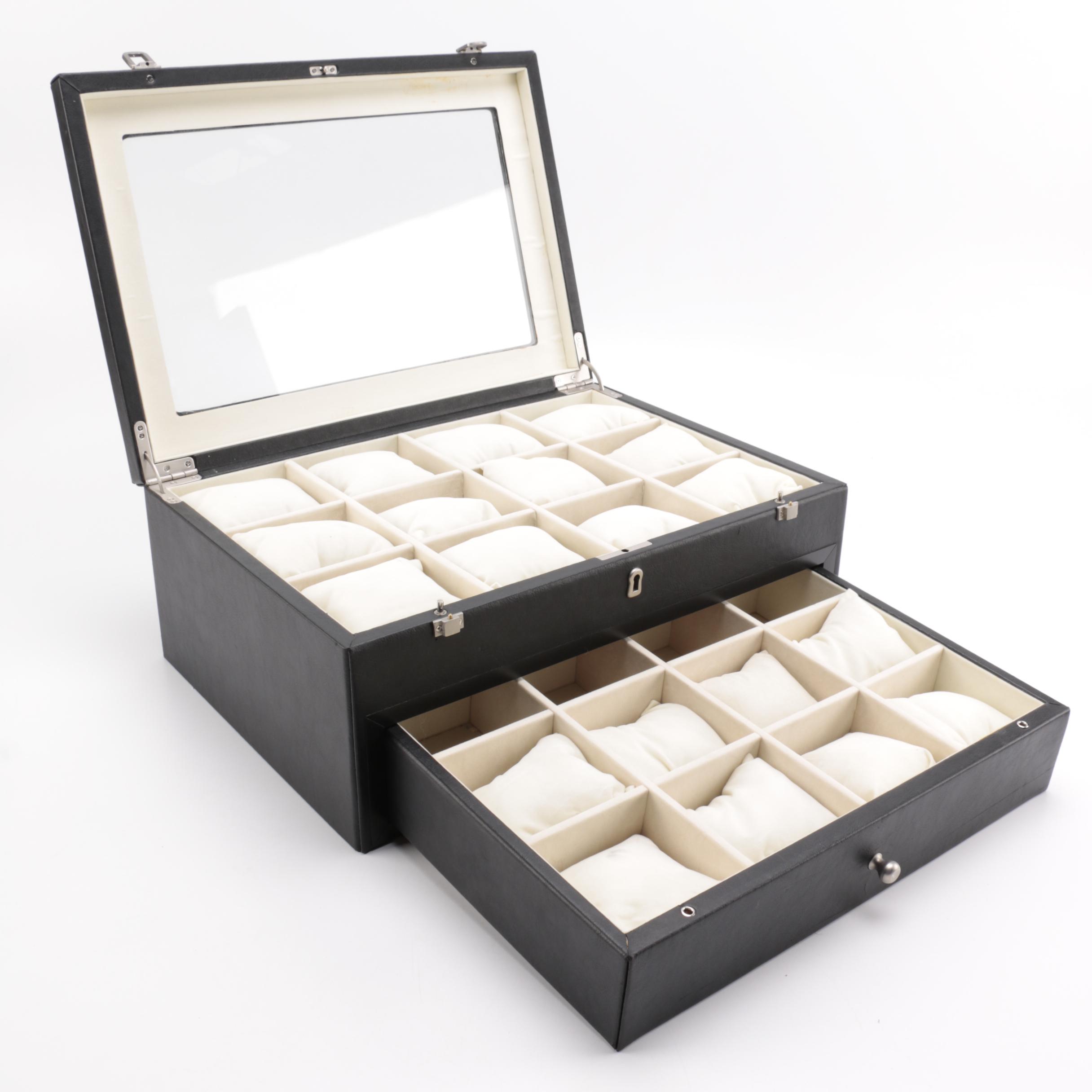 Wood and Leather Watch Case