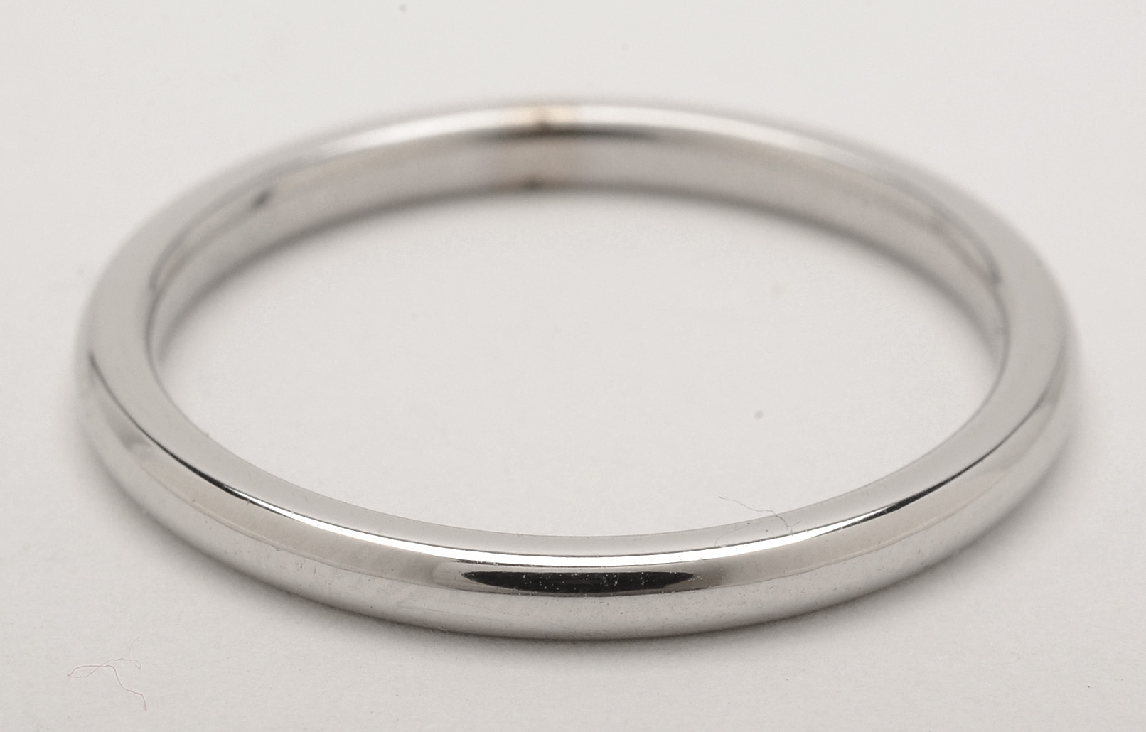 14K White Gold Band Ring