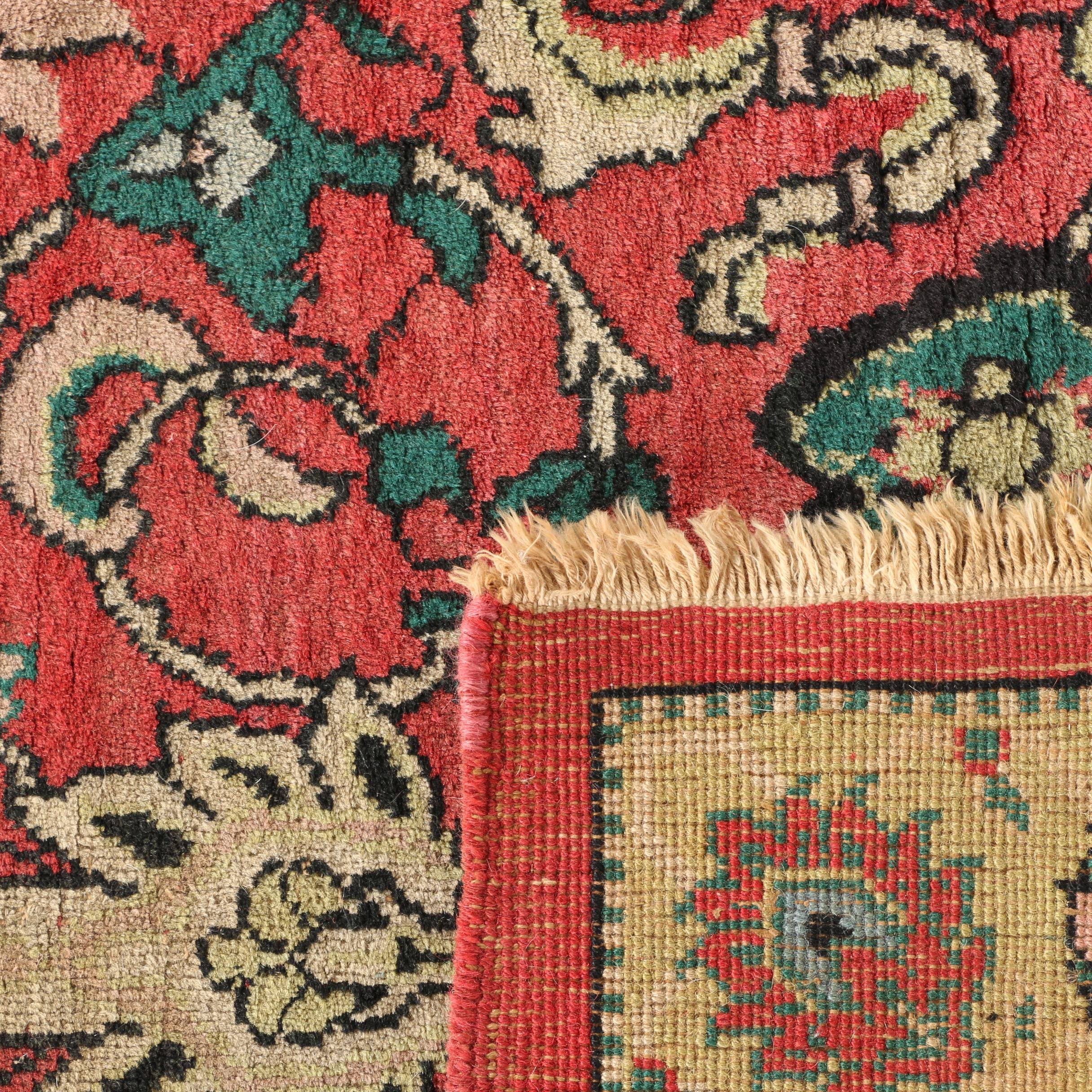 Hand-Knotted Indo-Persian Area Rug