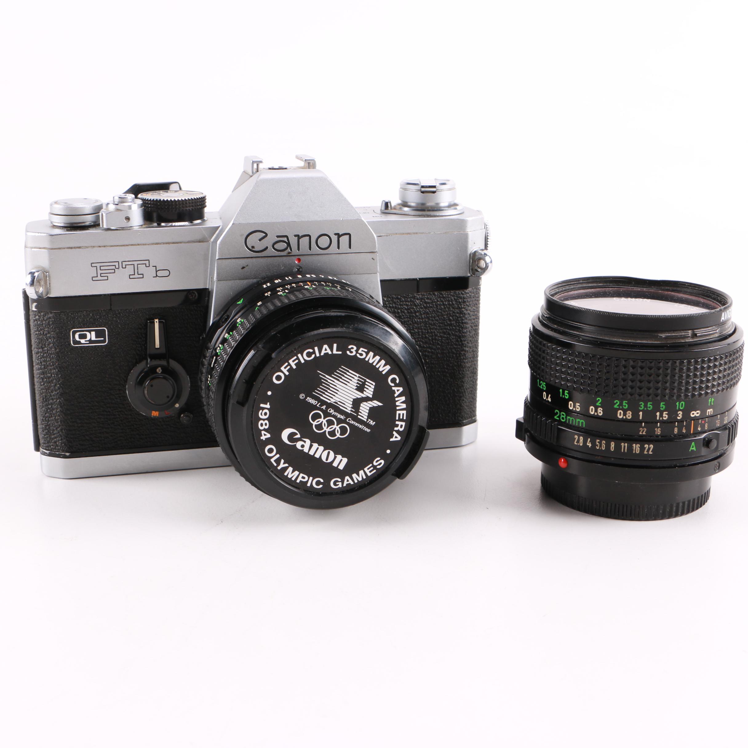 Canon FTb 35mm Camera and FD 28mm Lens