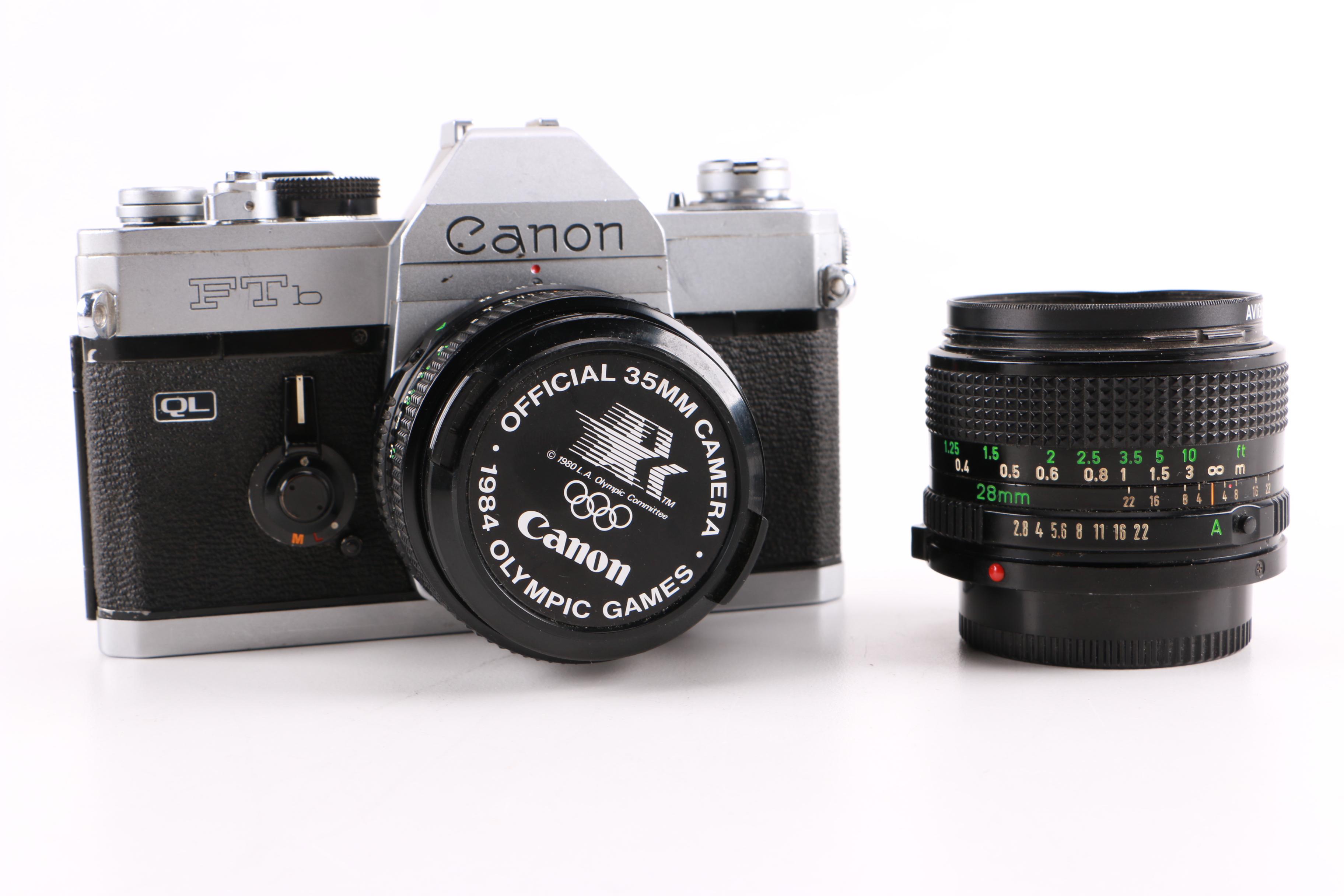 Canon FTb 35mm Camera and FD 28mm Lens