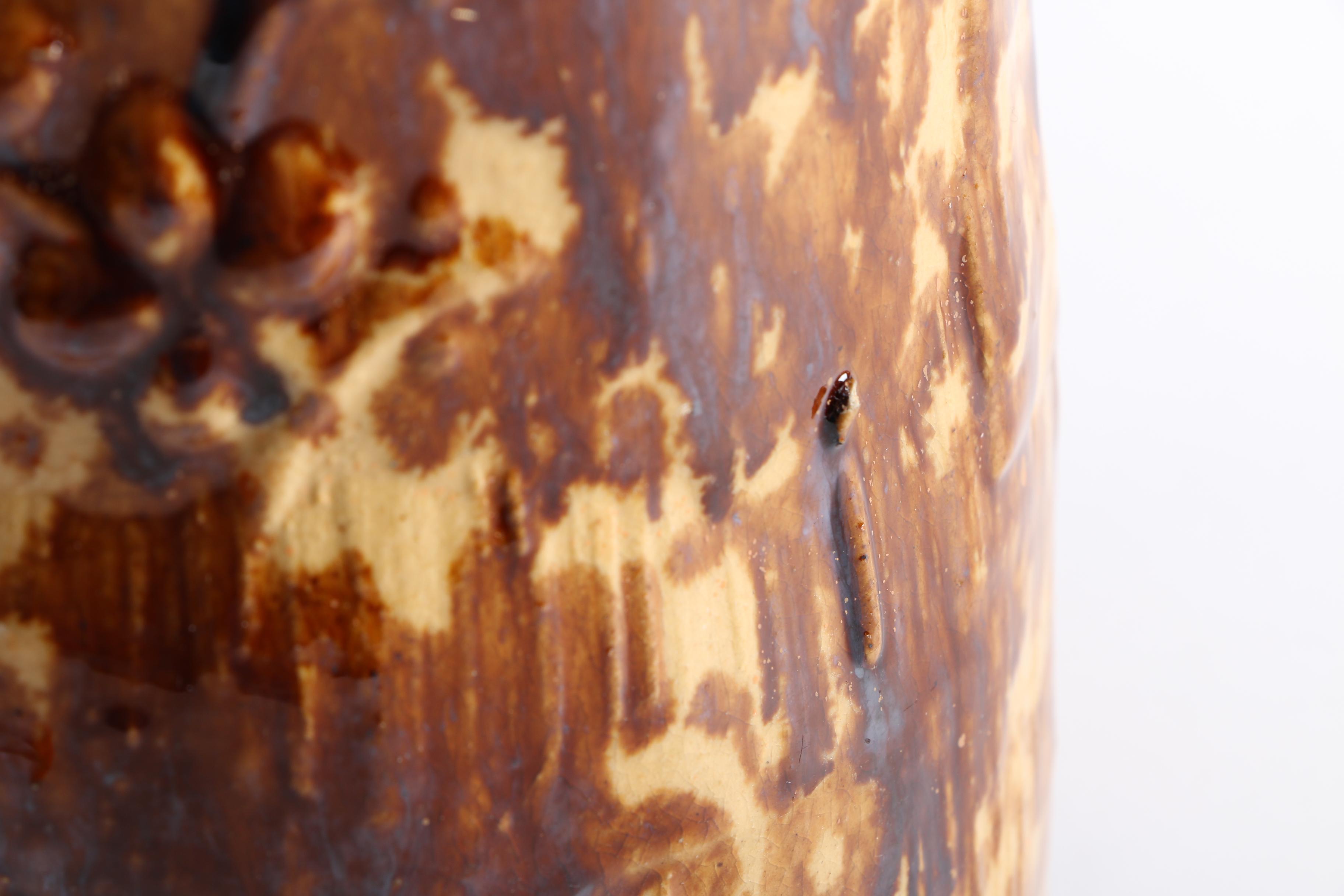 Antique Yellowware Jug With a Rockingham Glaze