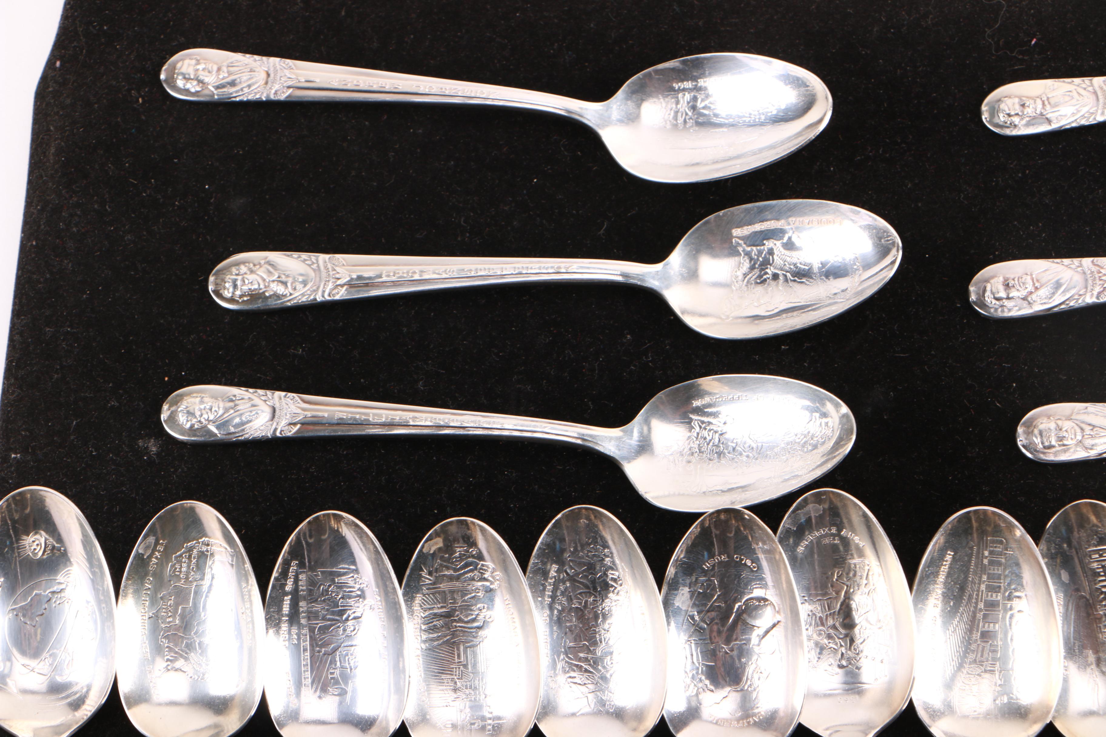 Wm. Rogers Mfg. Presidential Silver Plate Souvenir Spoons