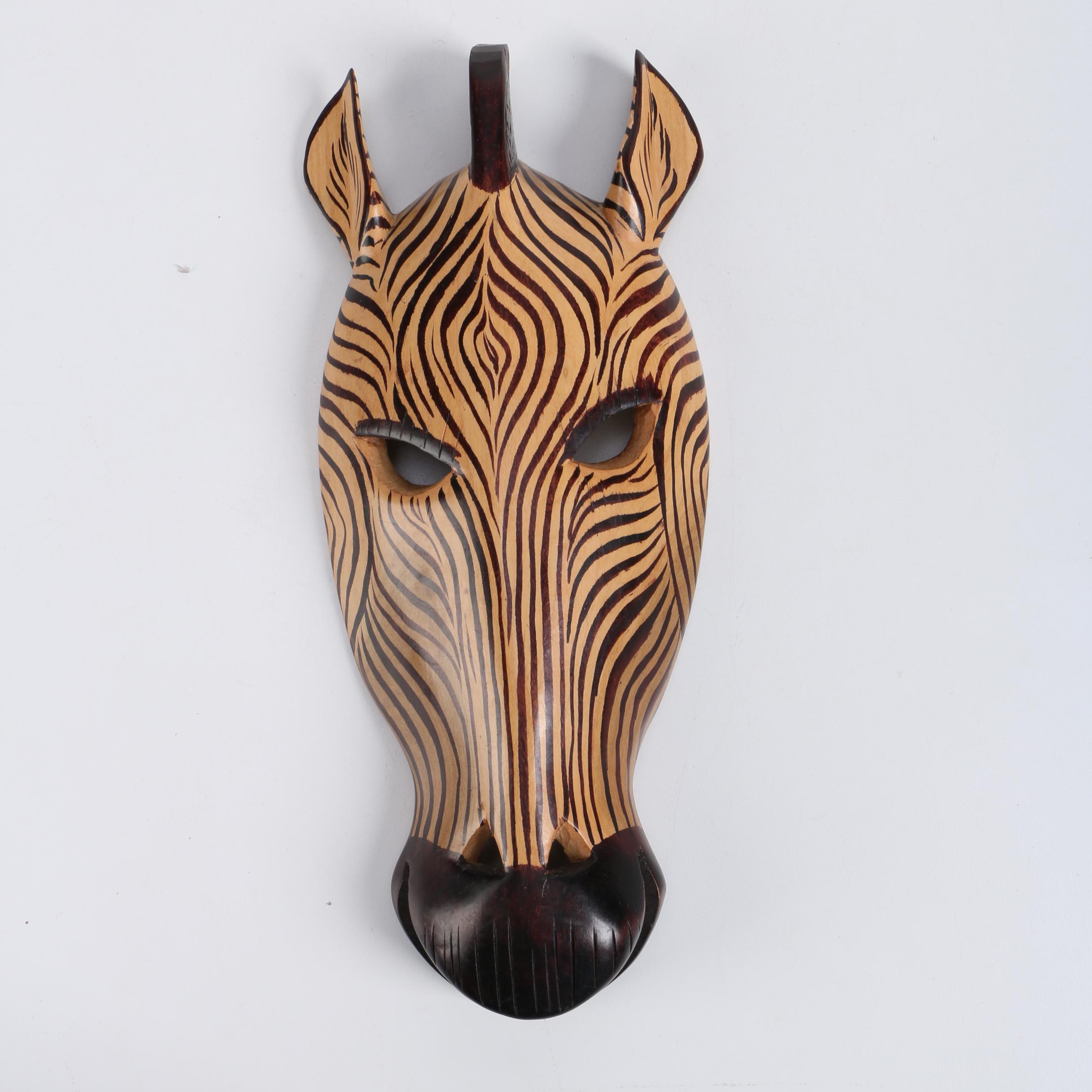 East African Style Wooden Animal Masks