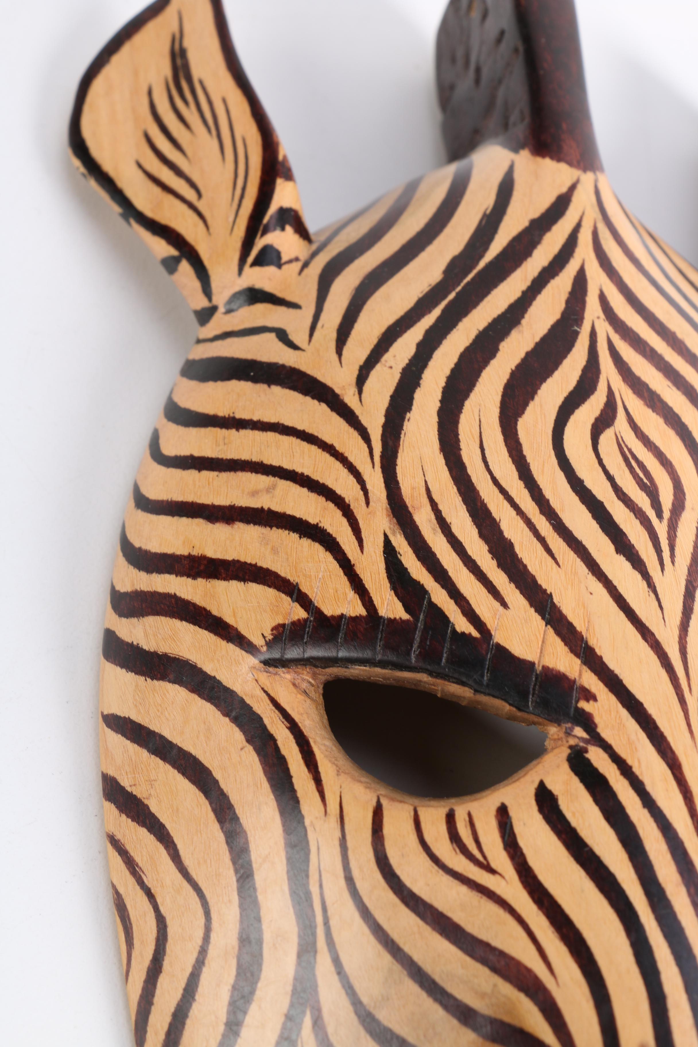 East African Style Wooden Animal Masks