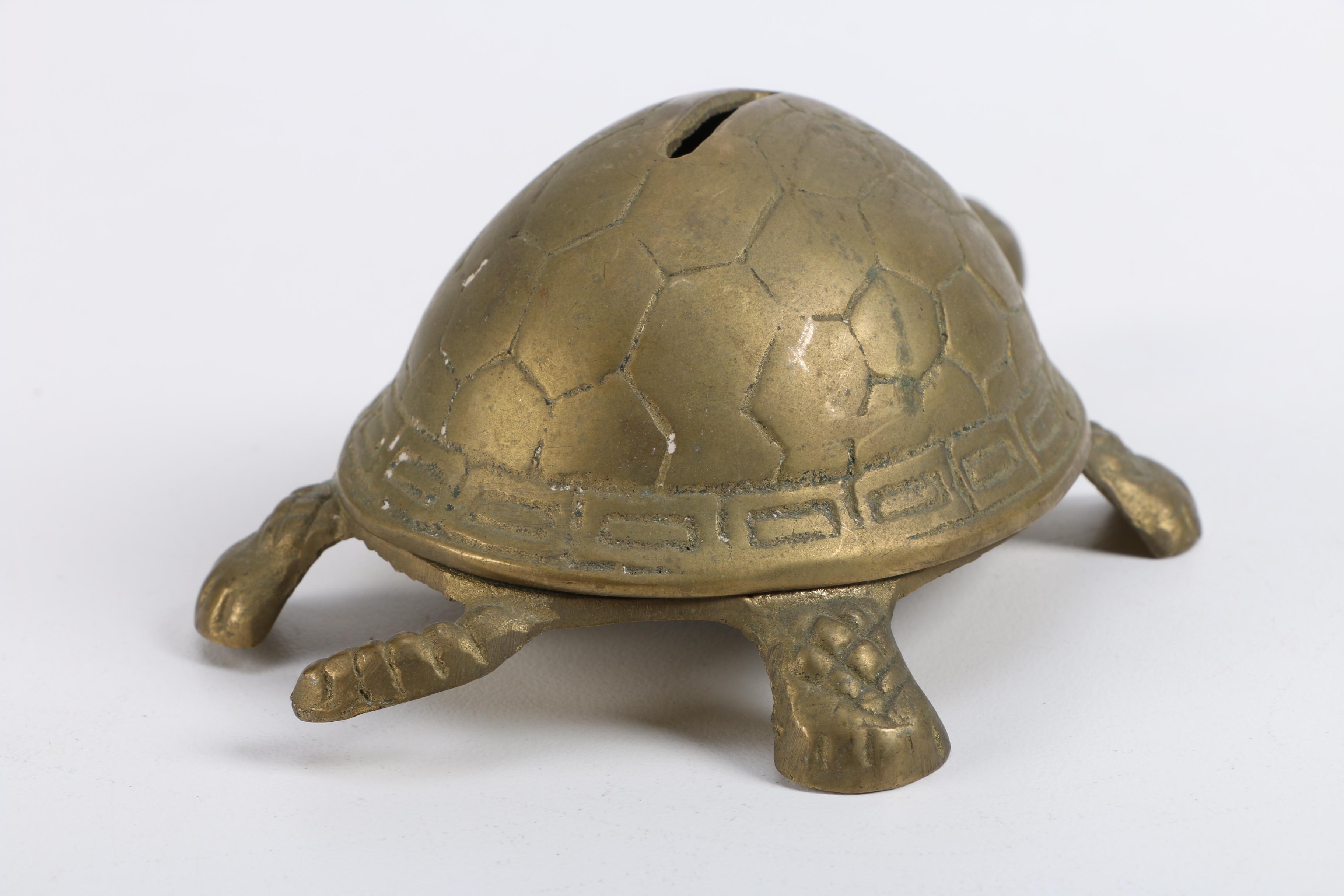Brass Tortoise Bank