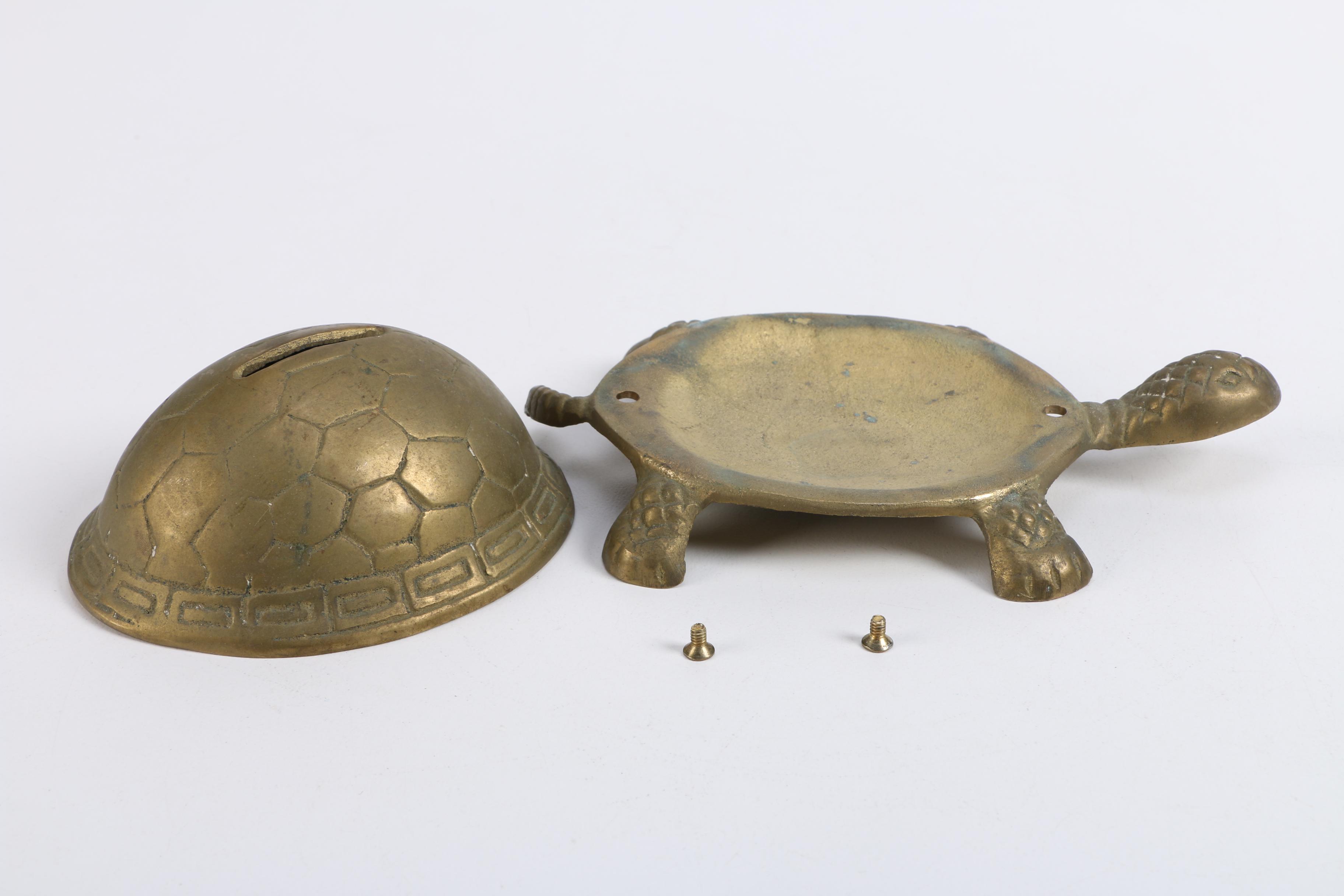Brass Tortoise Bank