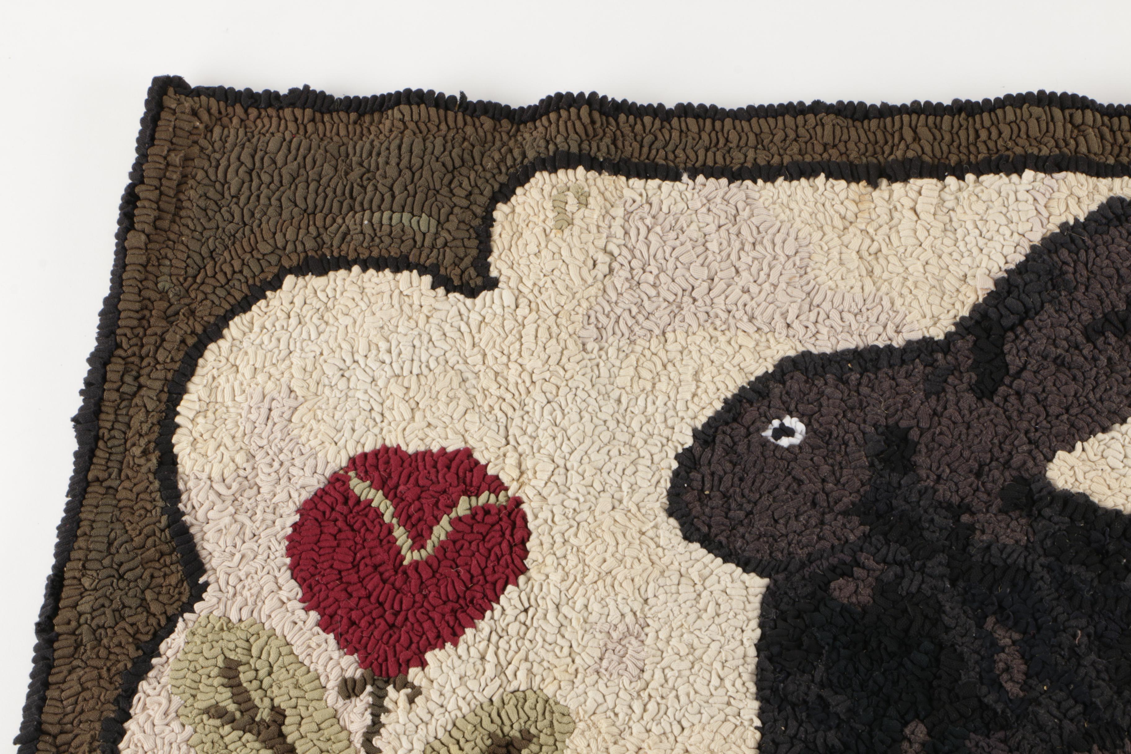 Hand Hooked Accent Rug