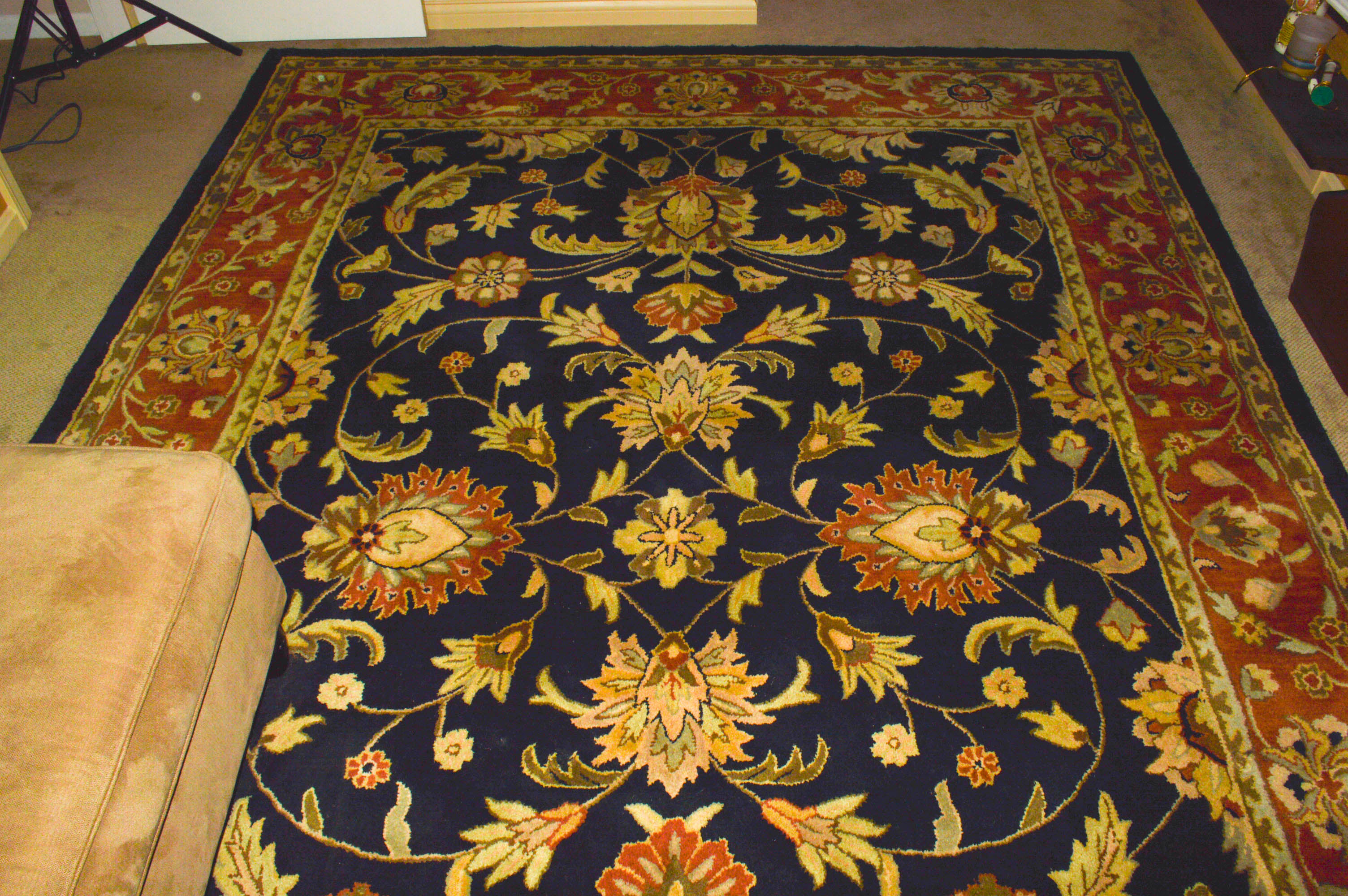 Indian Kaleen Delhi Wool Area Rug