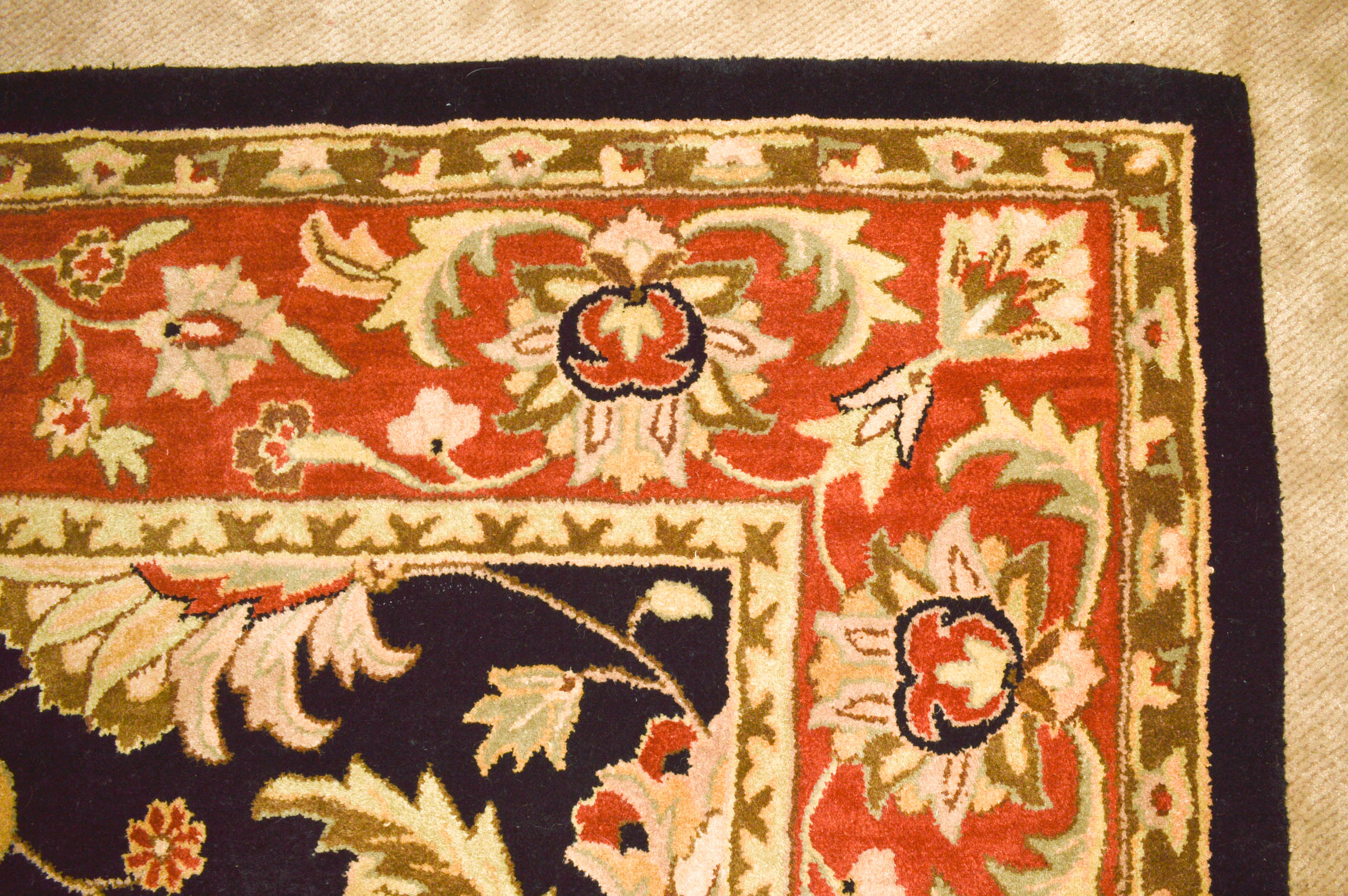 Indian Kaleen Delhi Wool Area Rug