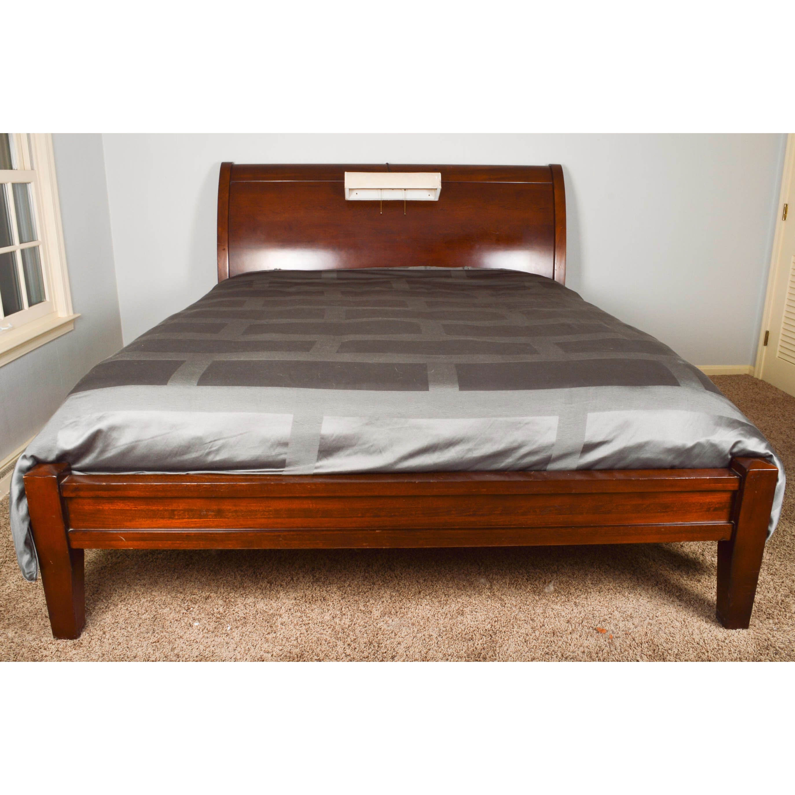 Pottery Barn California King Platform Sleigh Bed Frame