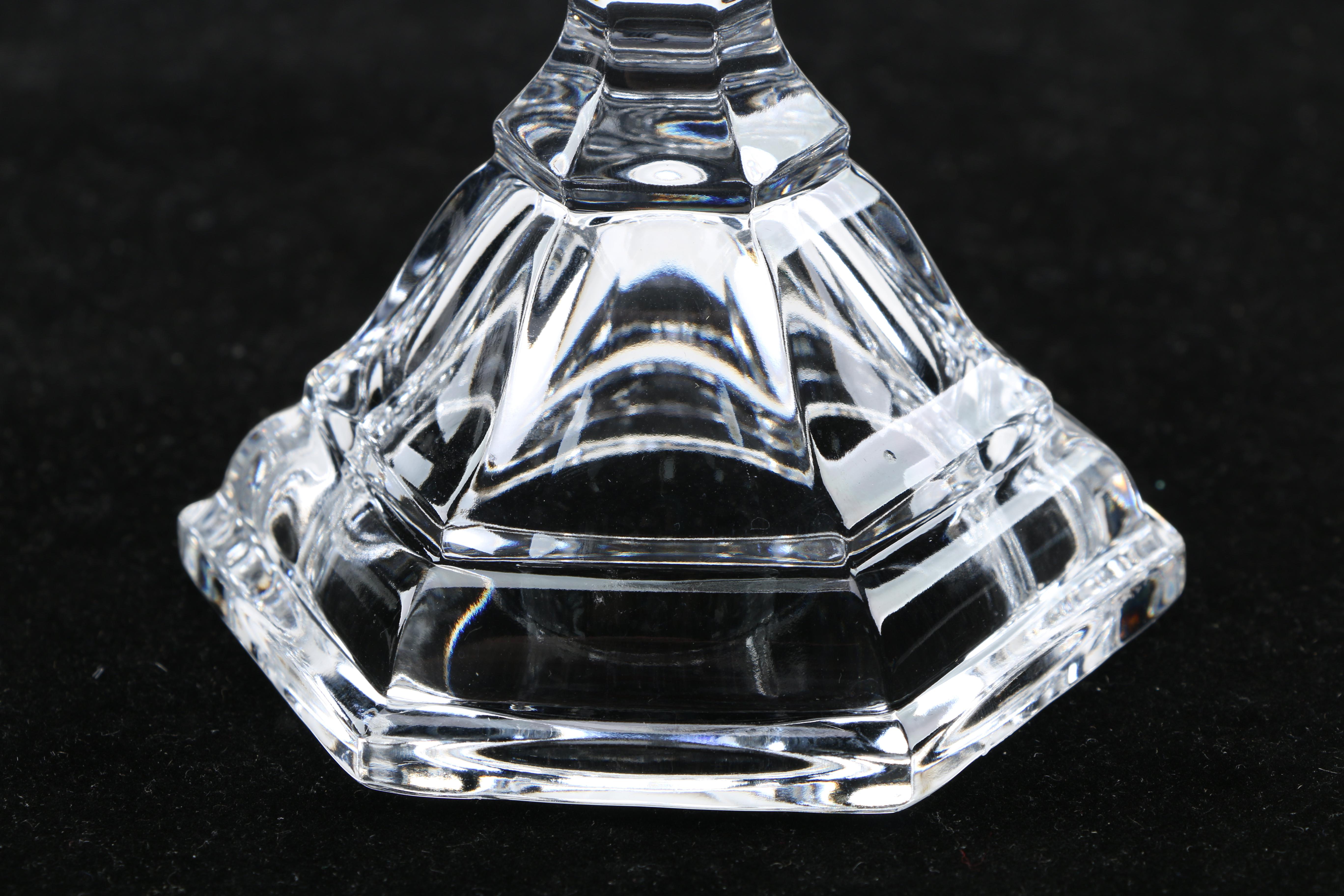 Tiffany & Co. "Hampton" Crystal Candlesticks
