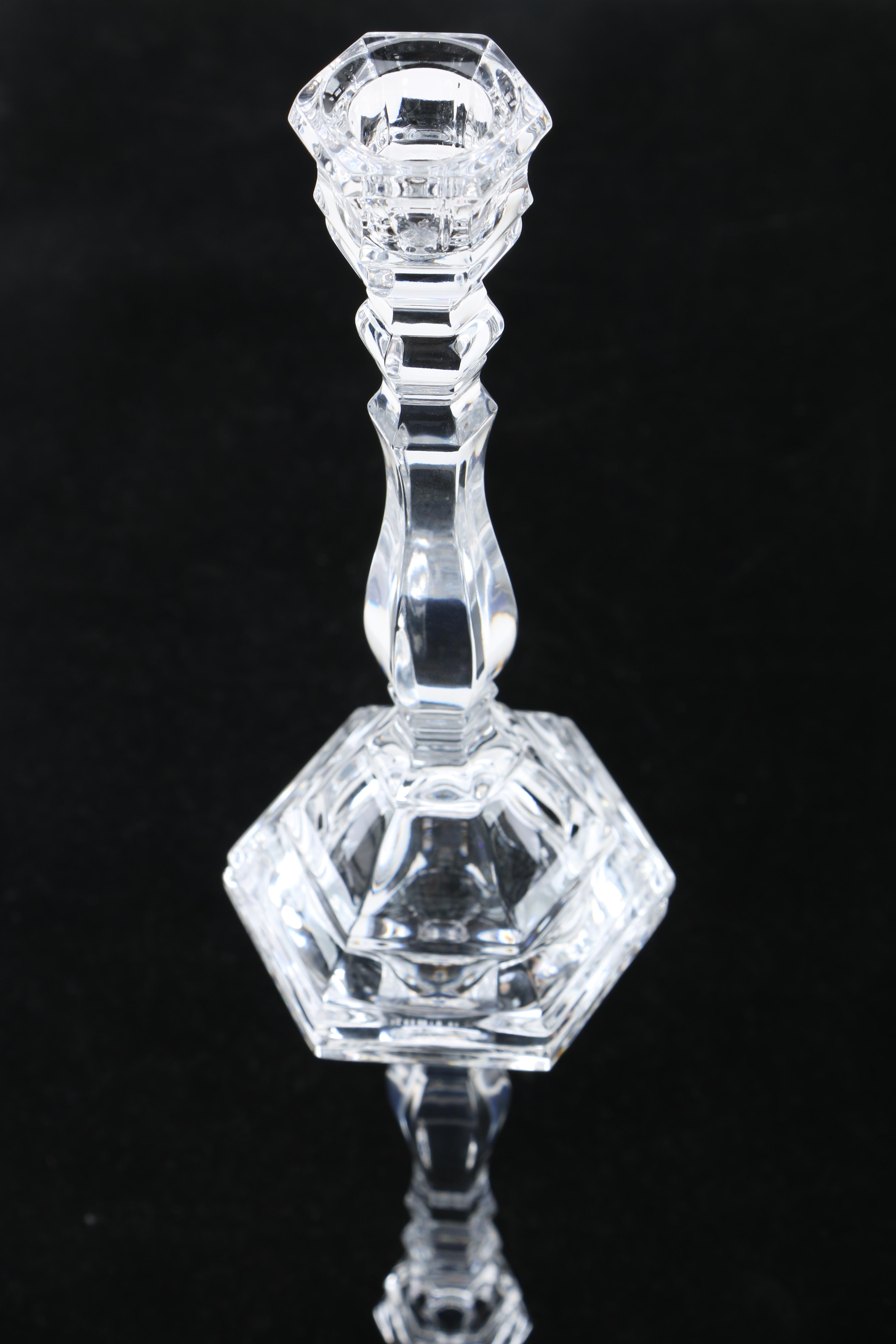 Tiffany & Co. "Hampton" Crystal Candlesticks