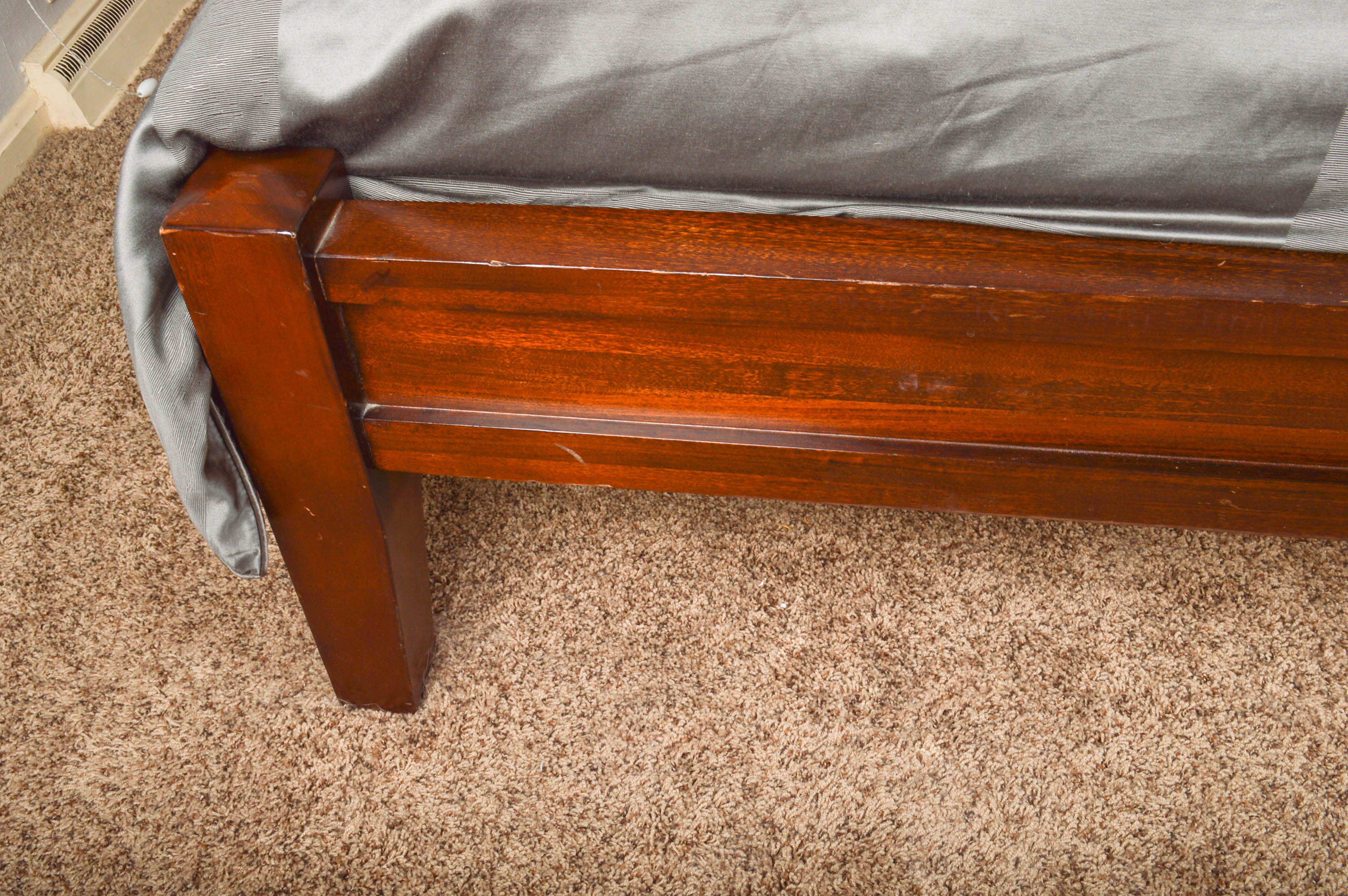 Pottery Barn California King Platform Sleigh Bed Frame