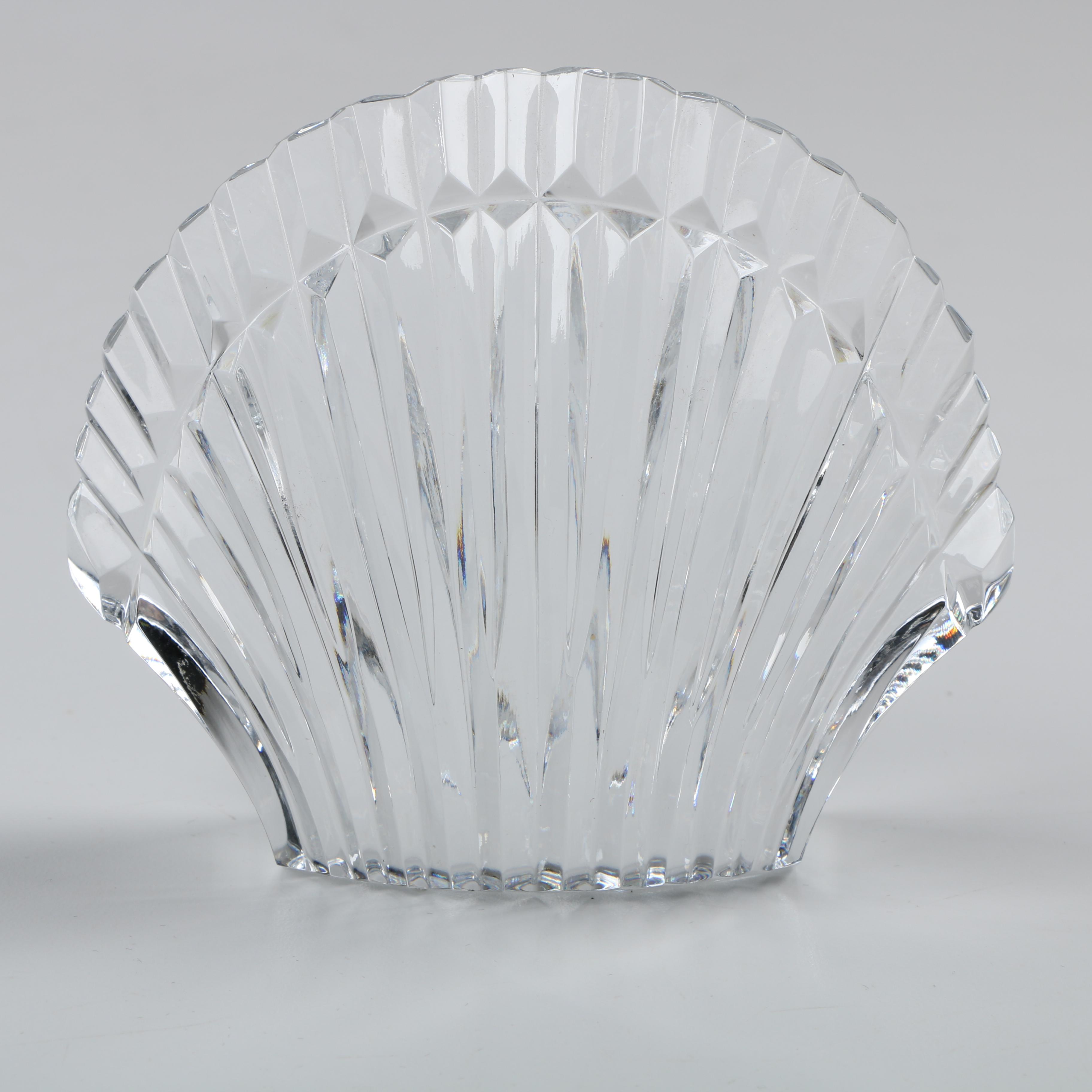 Waterford Crystal Paperweight of Shell