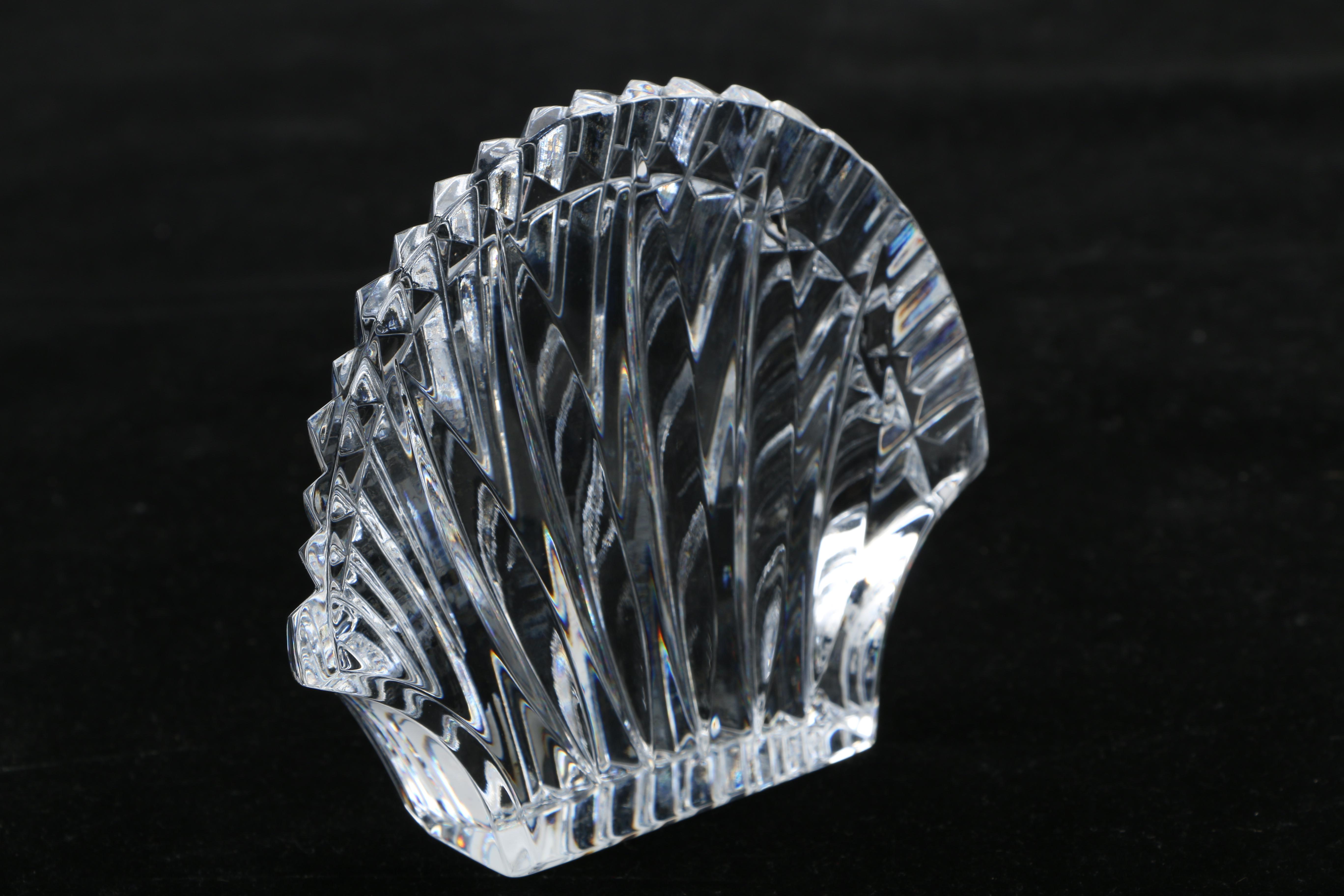 Waterford Crystal Paperweight of Shell