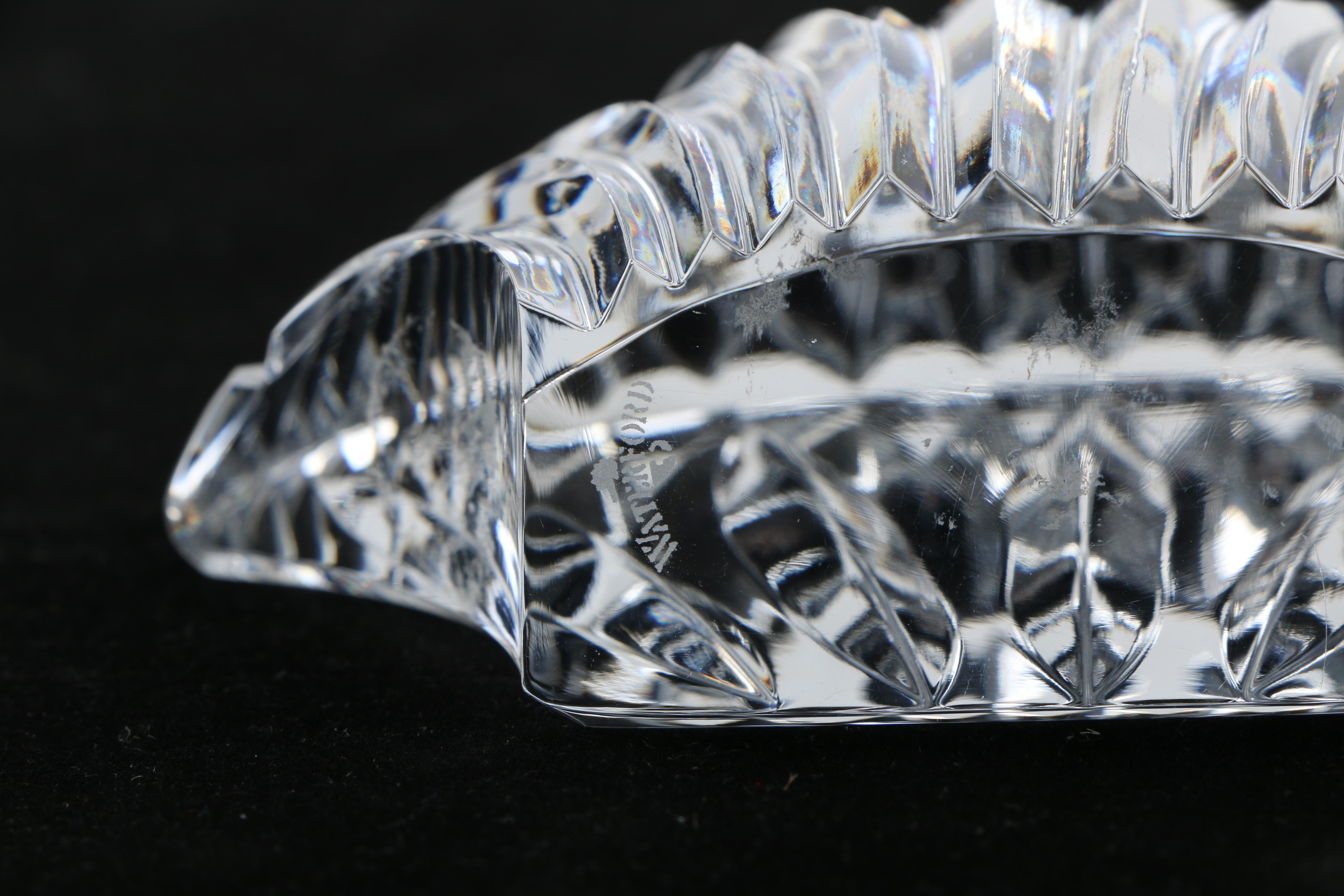 Waterford Crystal Paperweight of Shell