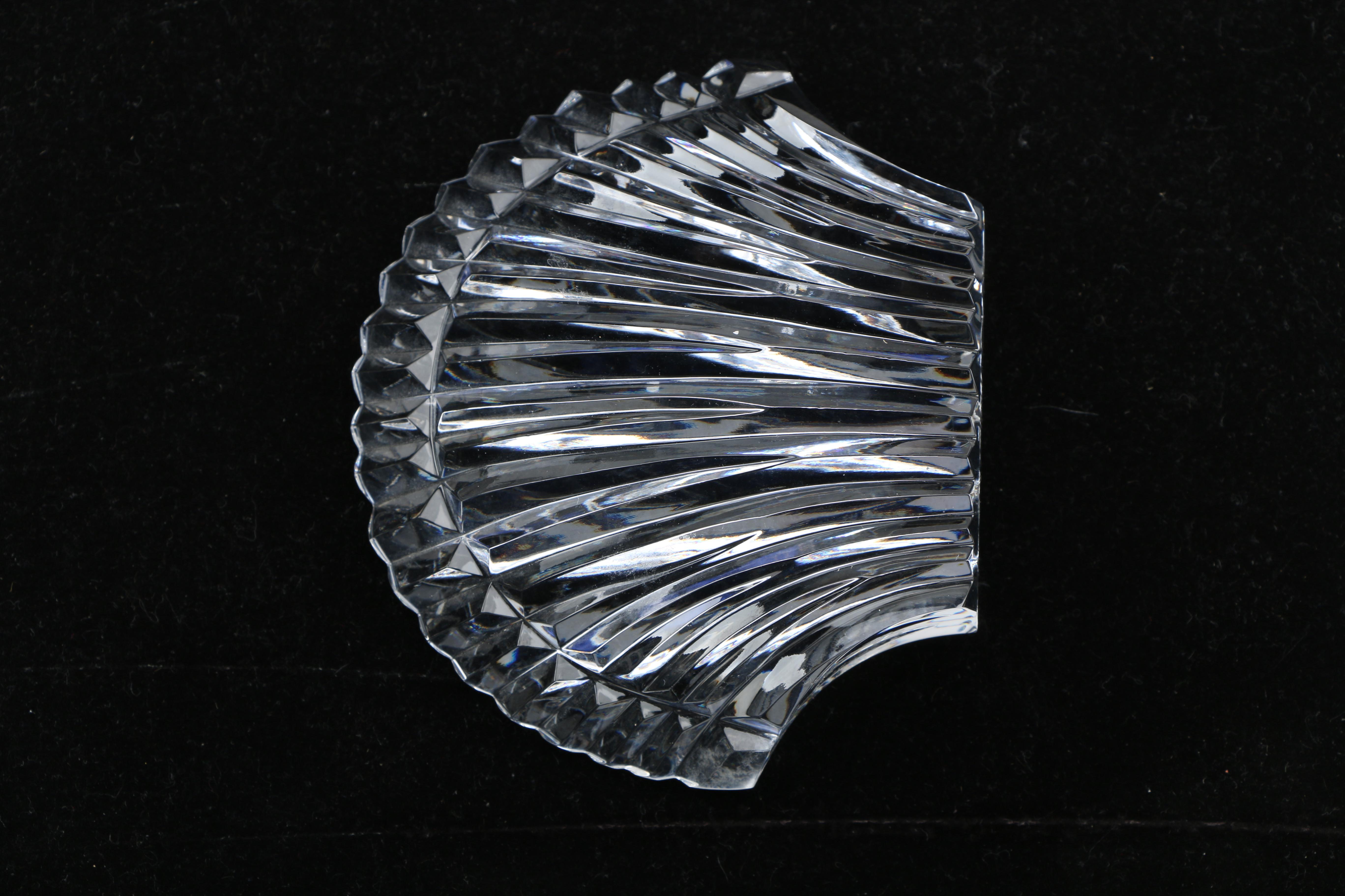 Waterford Crystal Paperweight of Shell