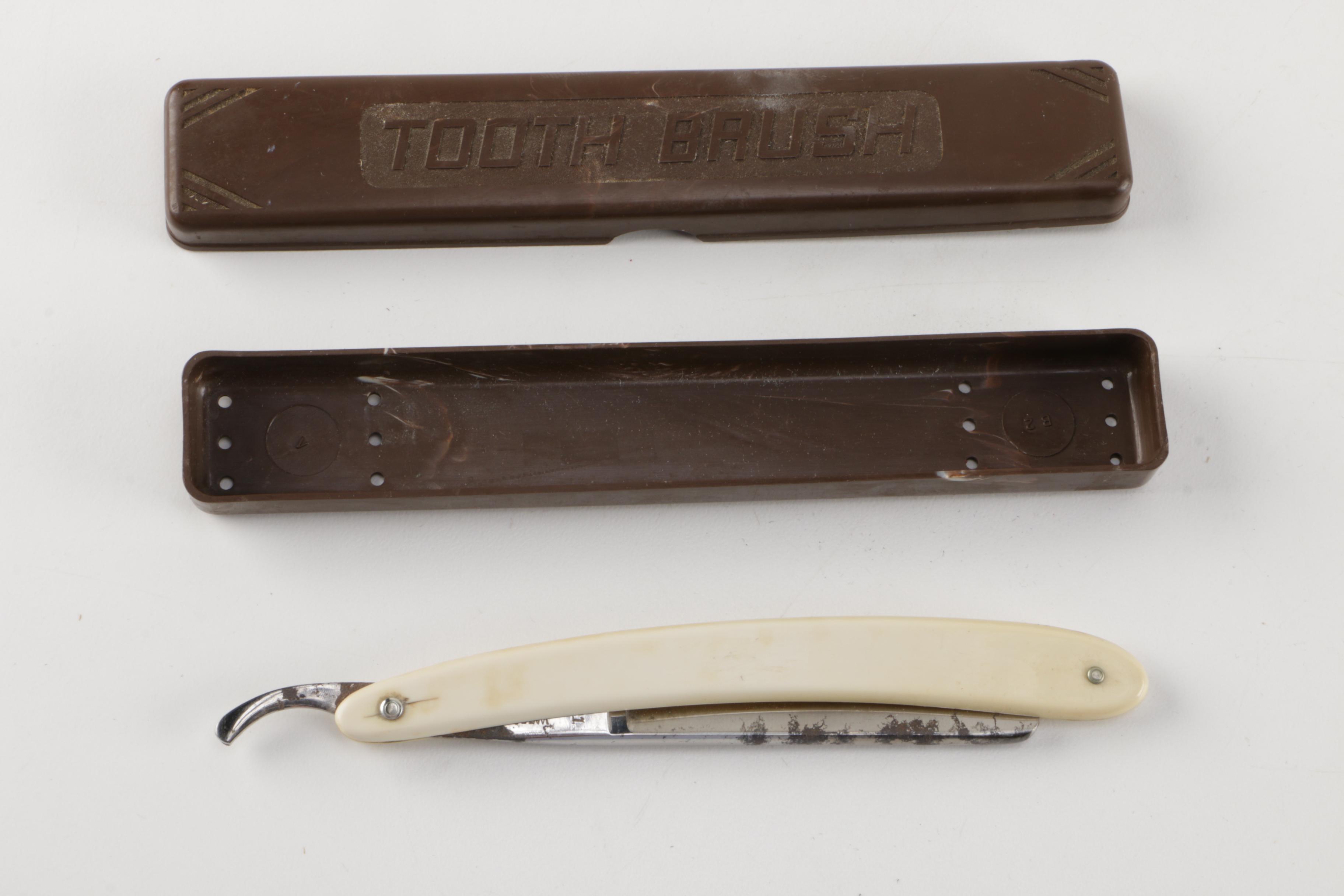Vintage Razor Accessories and a Cigar Box