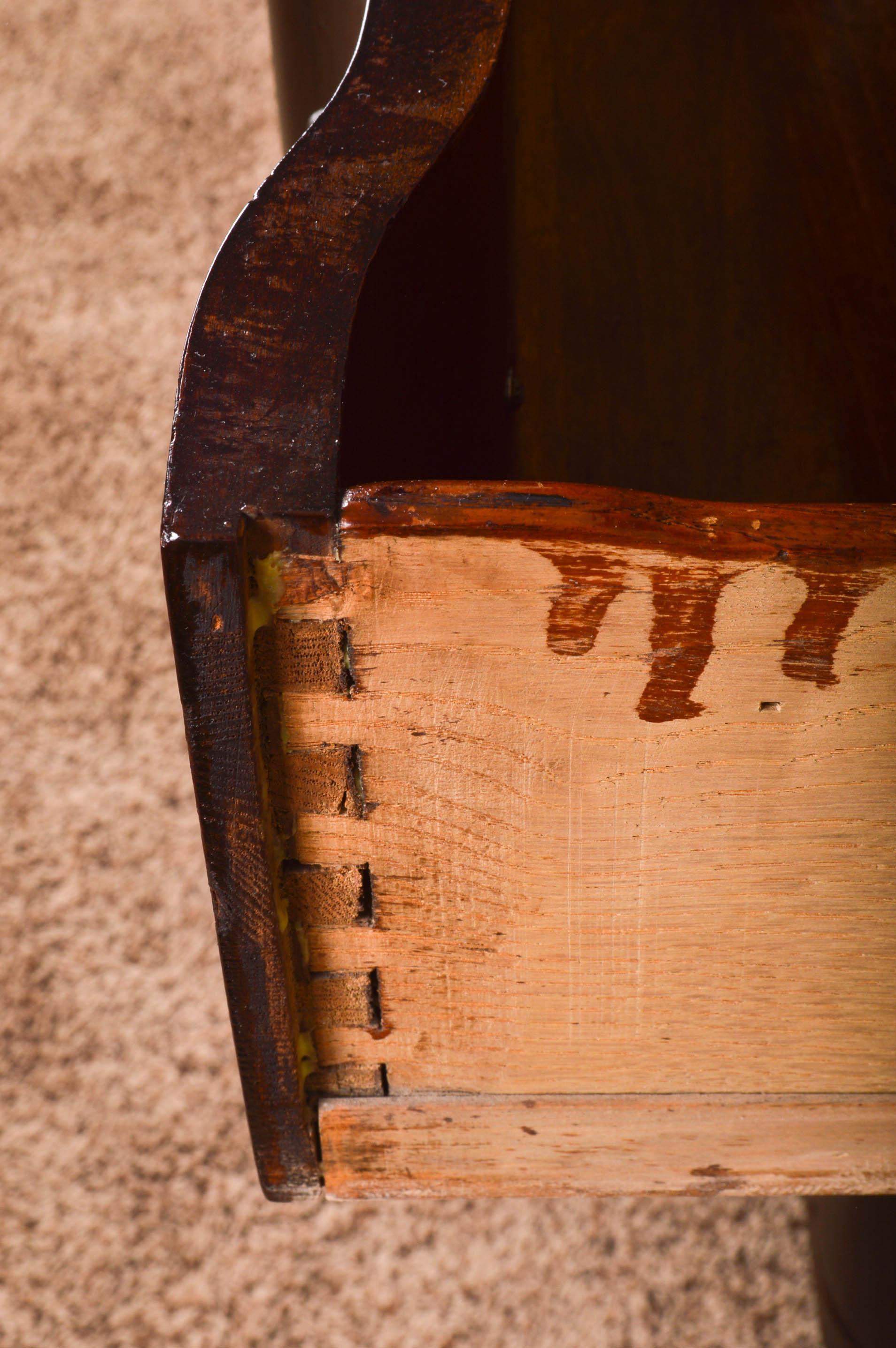 Vintage Serpentine-Front Chest of Drawers