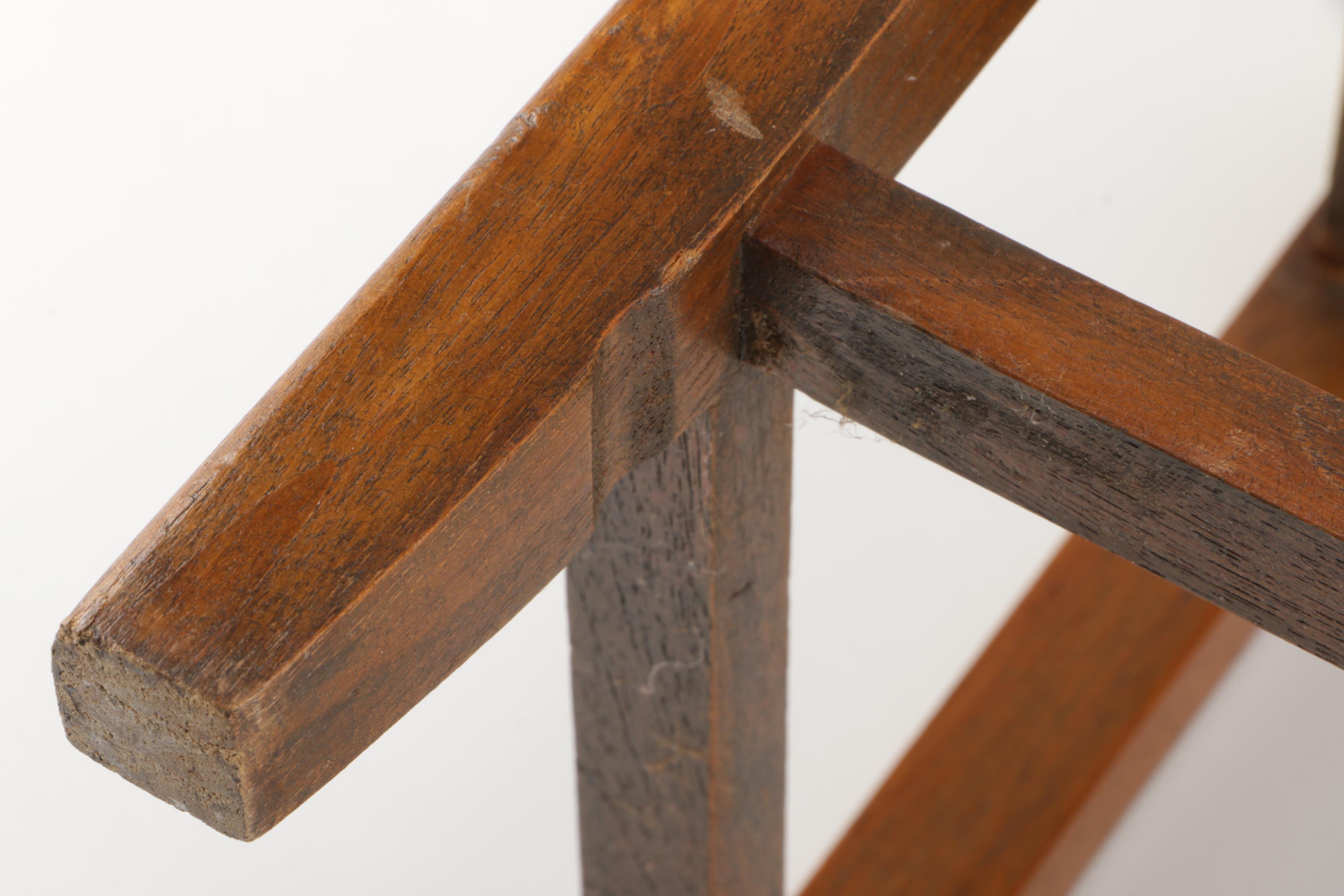 Chinese-Inspired Carved Elm Table