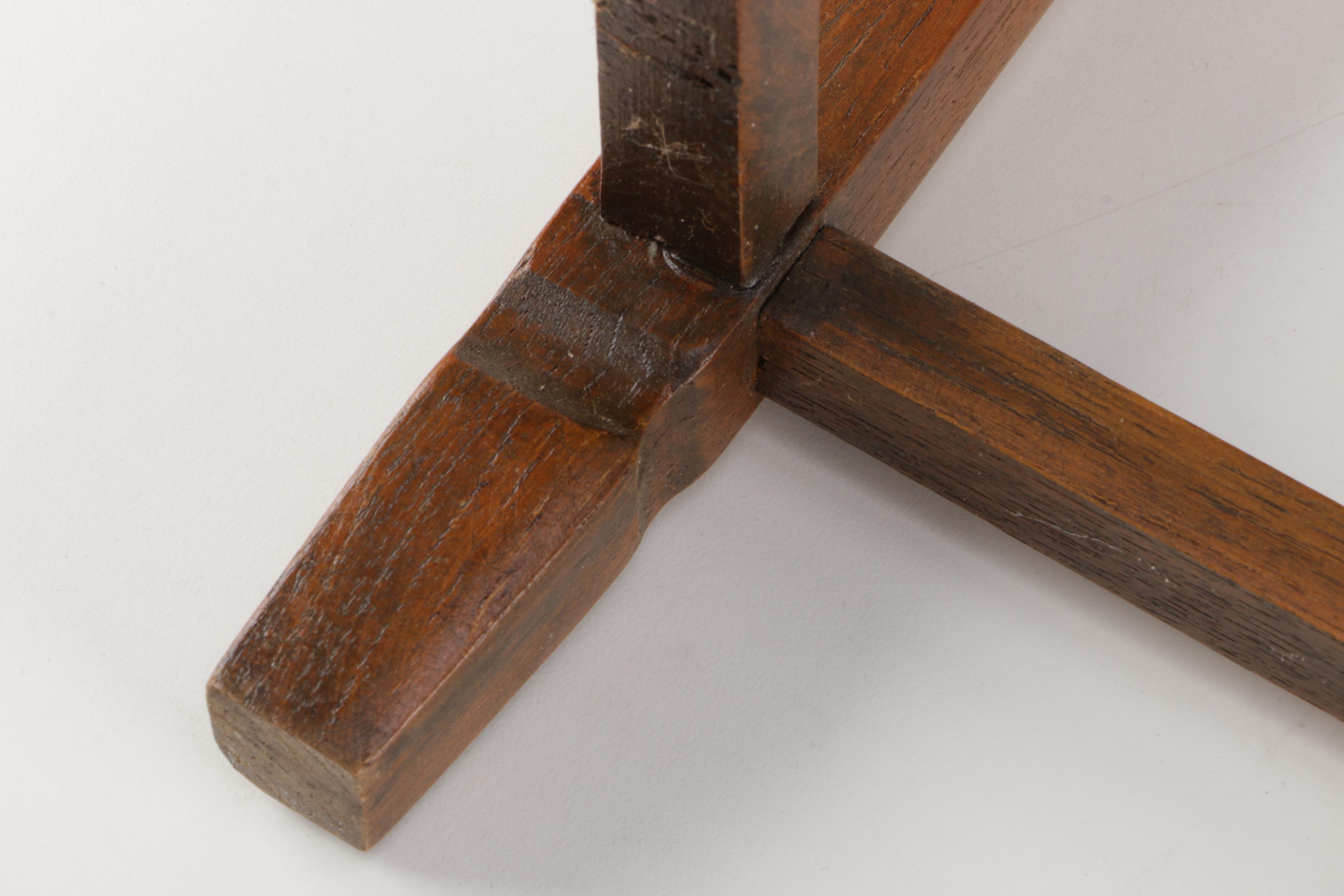 Chinese-Inspired Carved Elm Table