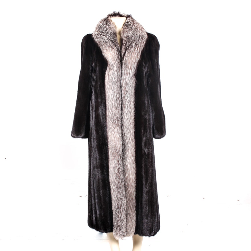 Mink and Fox Fur Coat