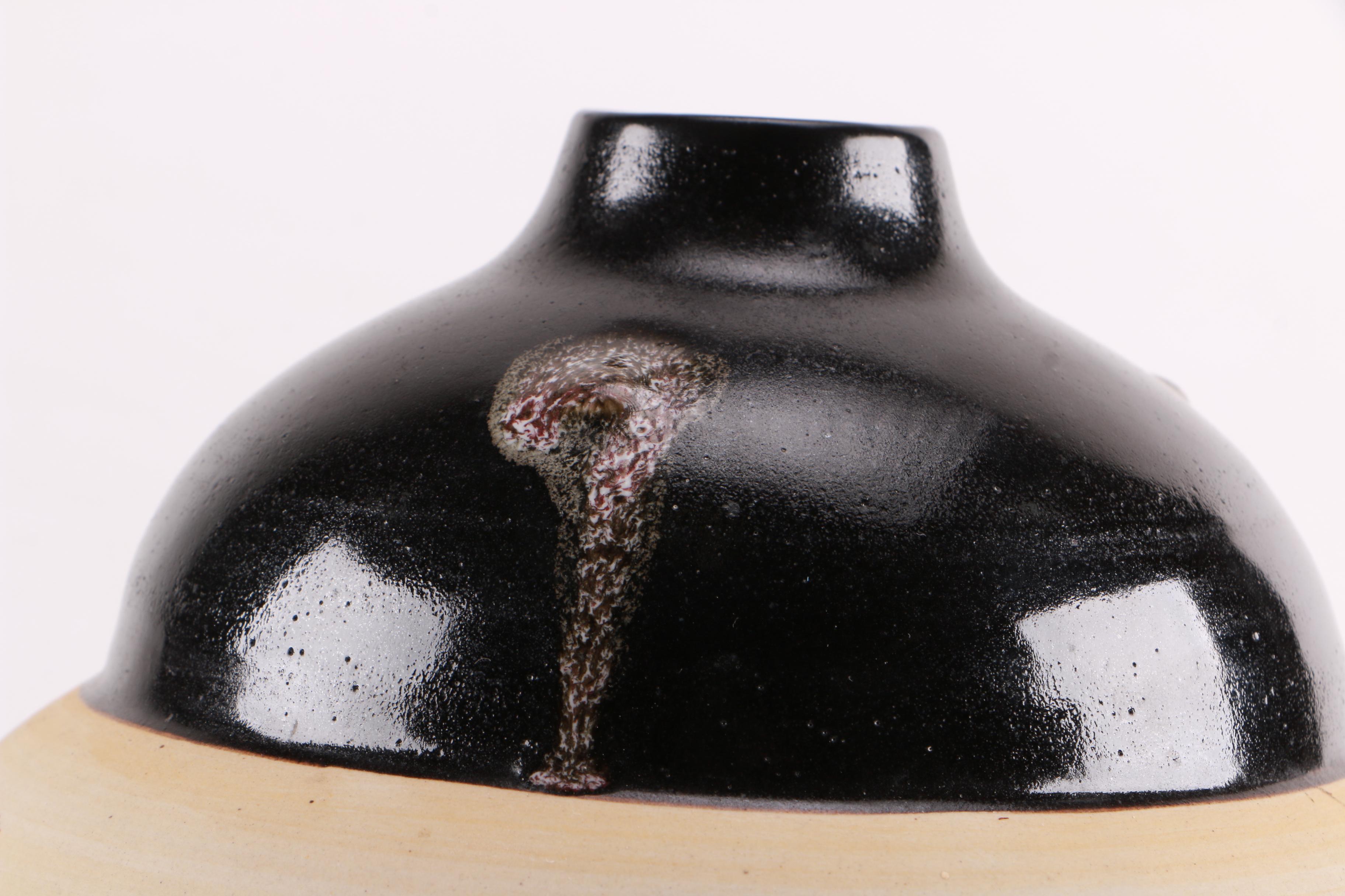 Vietnamese Earthenware Vase With A Dragon Motif