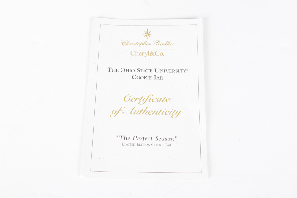 Christopher Radko Ohio State 2002 Cookie Jar