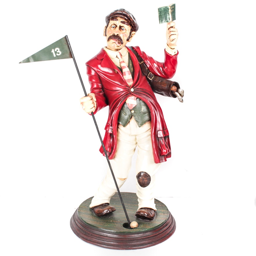 Peter Mook Comic Golf Figure