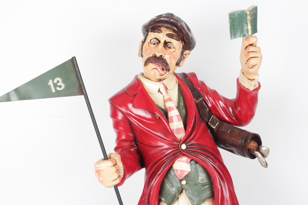 Peter Mook Comic Golf Figure