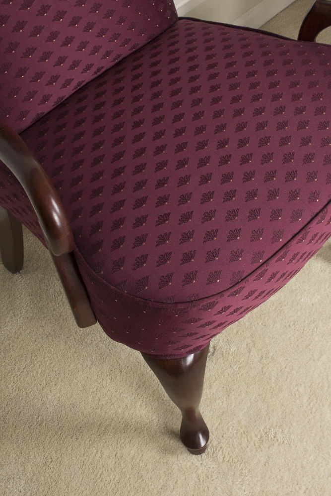 Pair of Queen Anne Style Armchairs by Les Brown Chair Co.