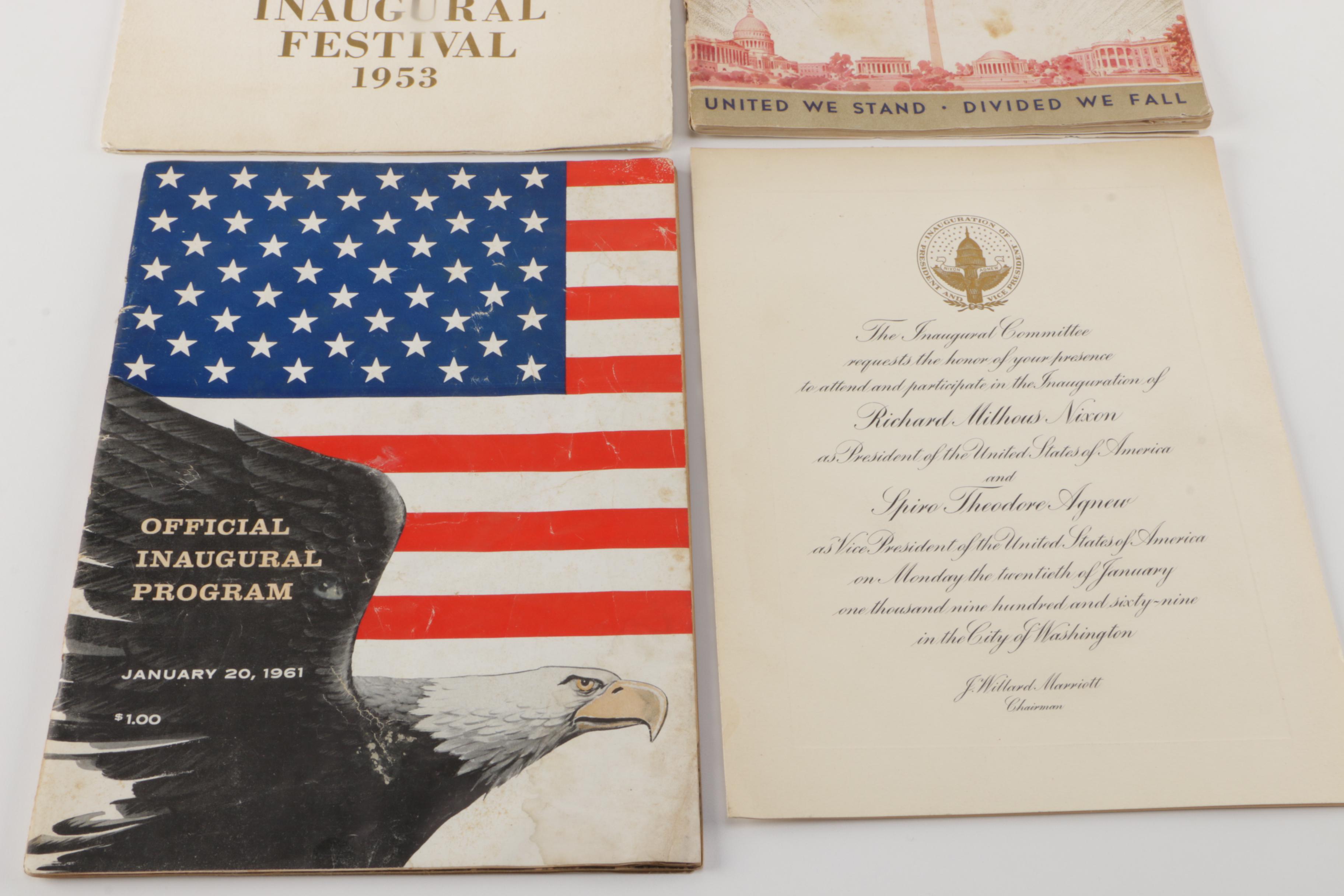 U.S. Presidential Inaugural Paper Ephemera