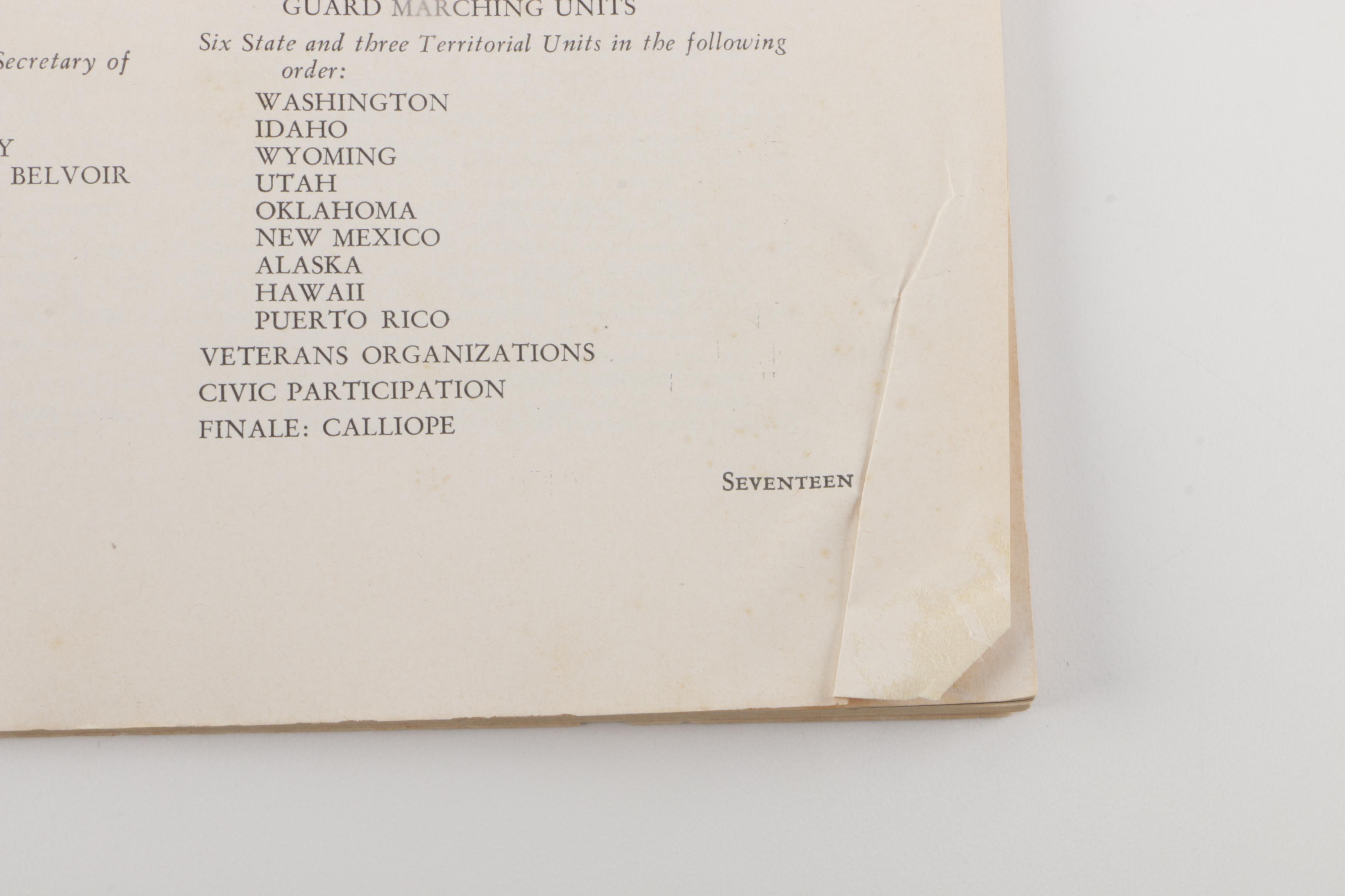 U.S. Presidential Inaugural Paper Ephemera