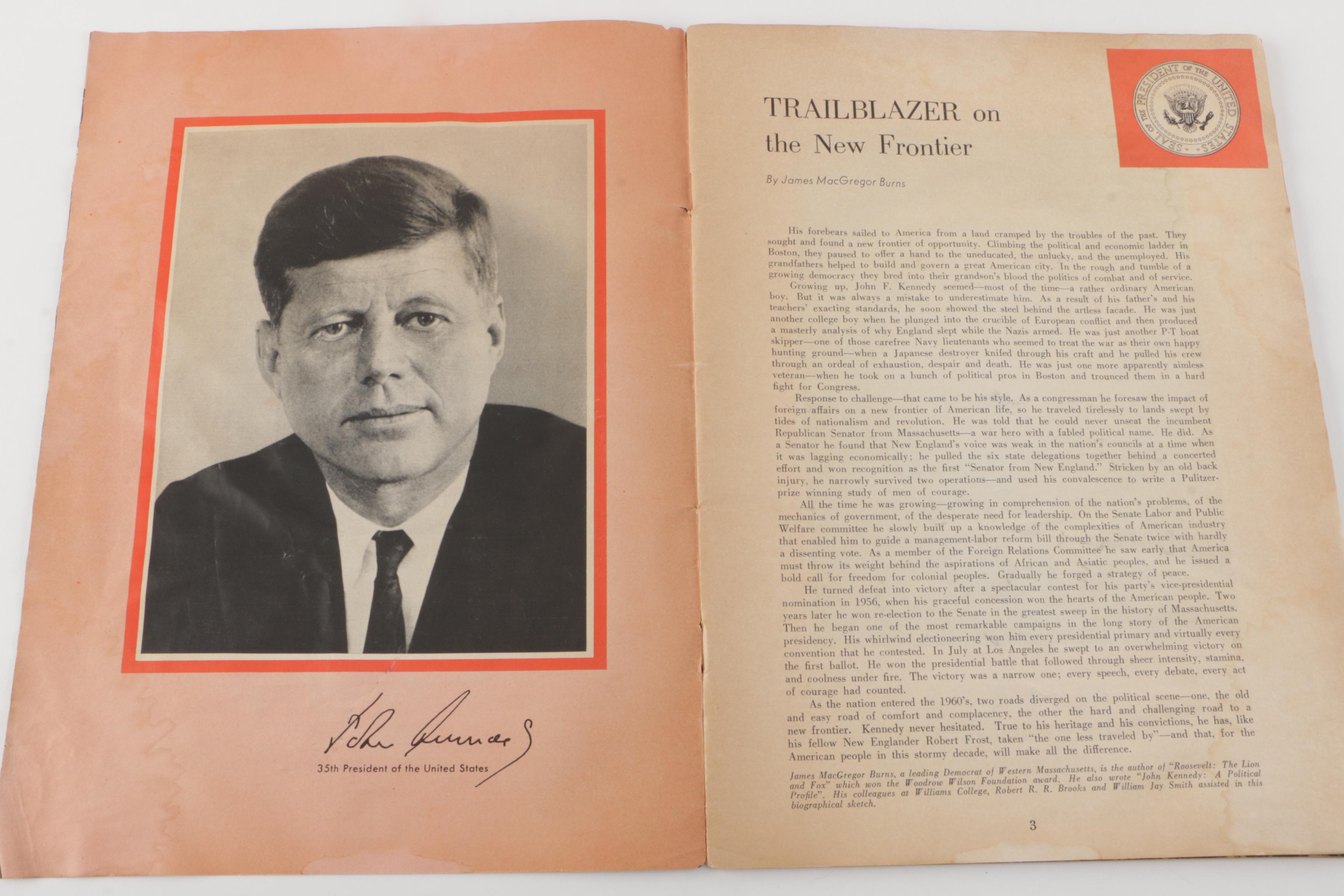 U.S. Presidential Inaugural Paper Ephemera