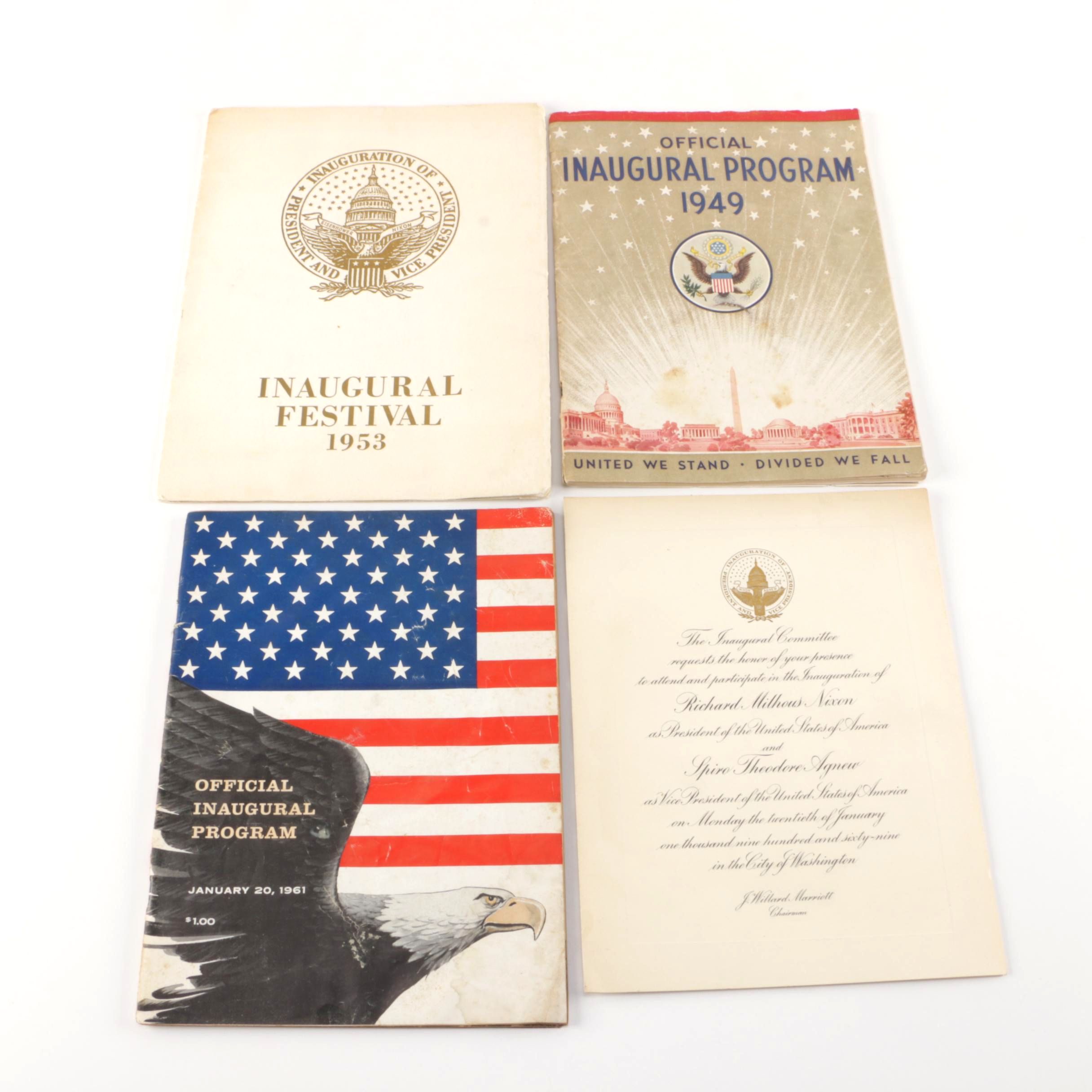 U.S. Presidential Inaugural Paper Ephemera