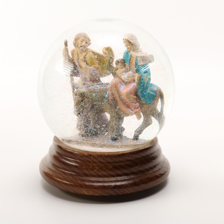 Fontanini Figurine Musical Snow Globe