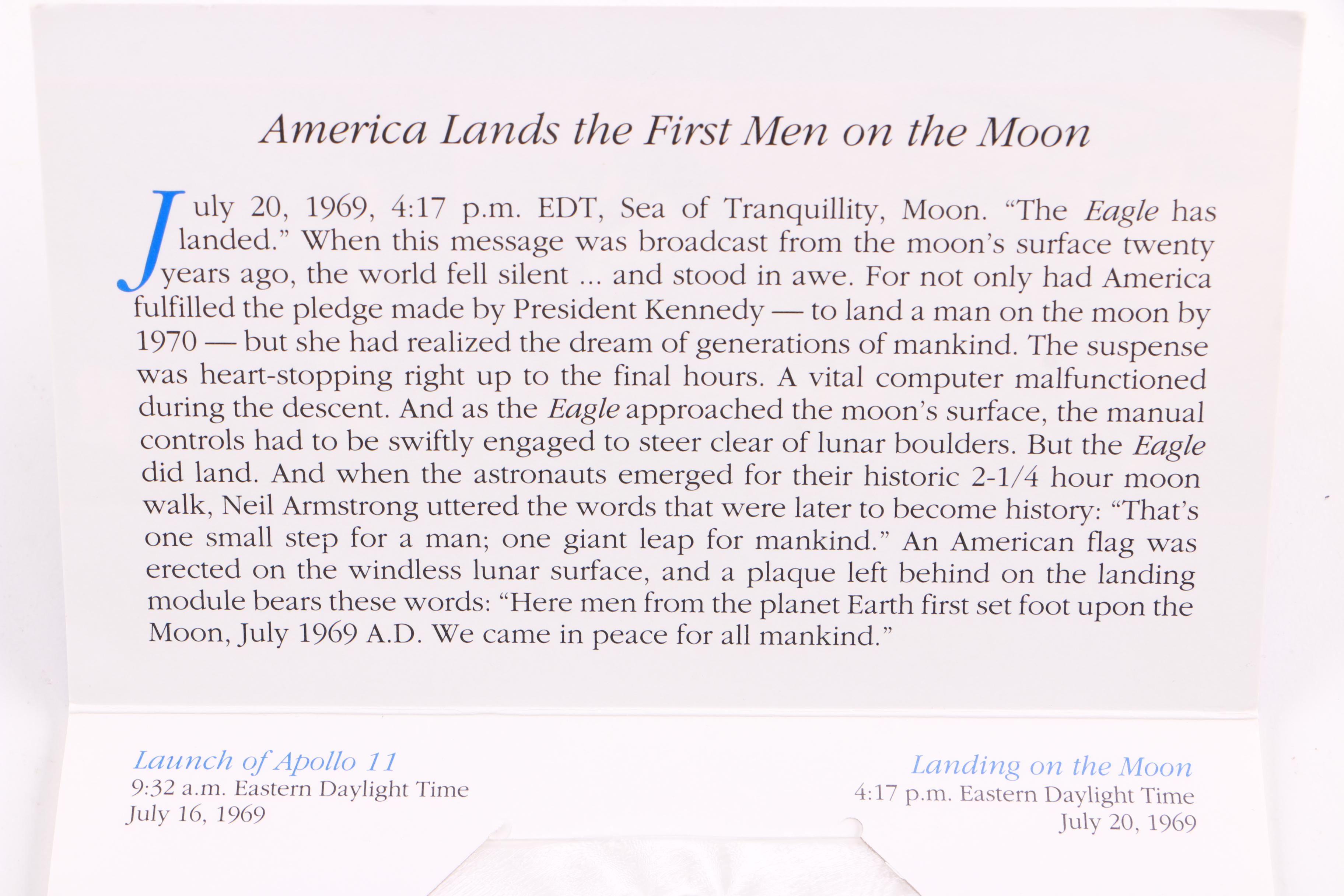 Republic of the Marshall Island Moon Landing Commemorative Coins