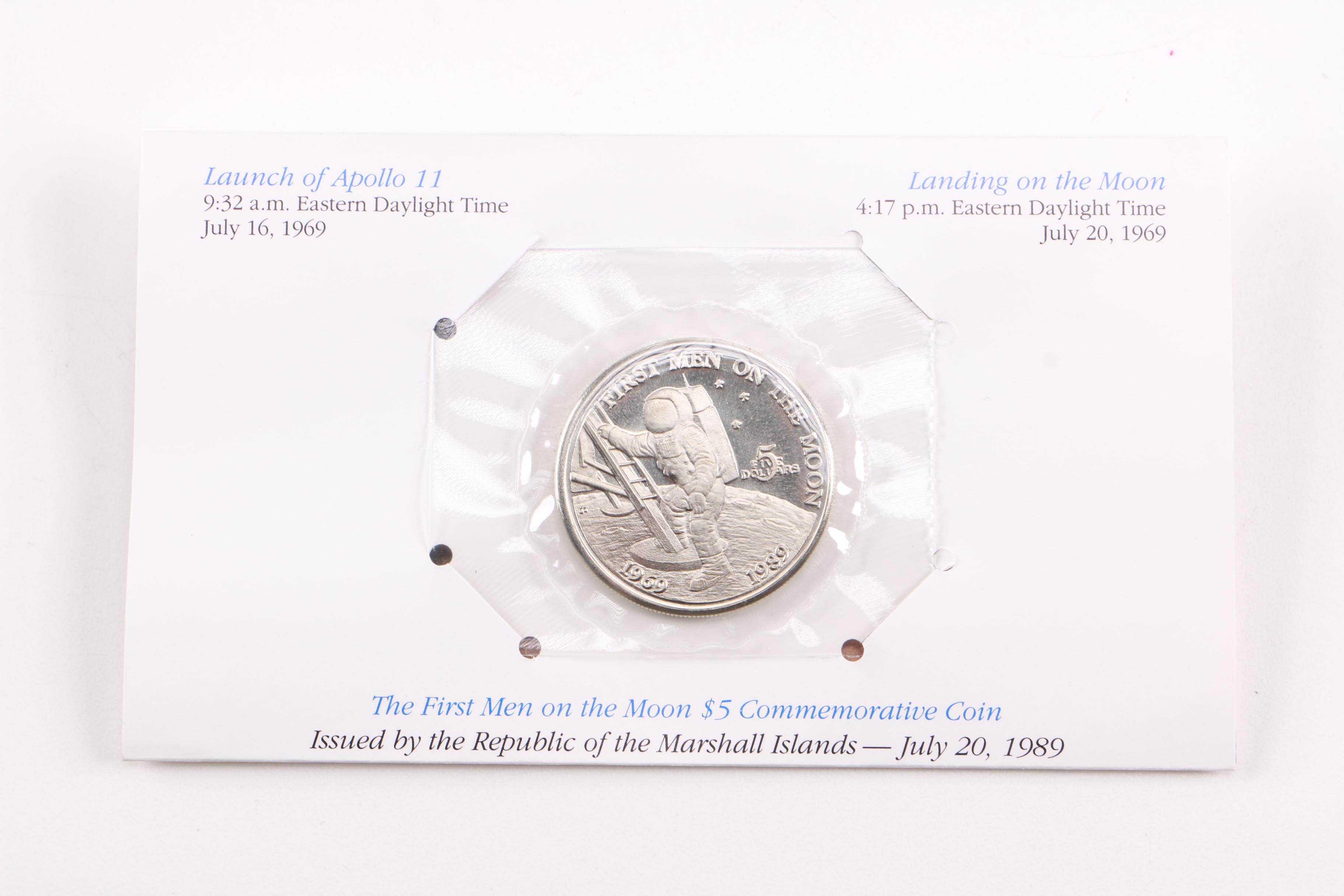 Republic of the Marshall Island Moon Landing Commemorative Coins