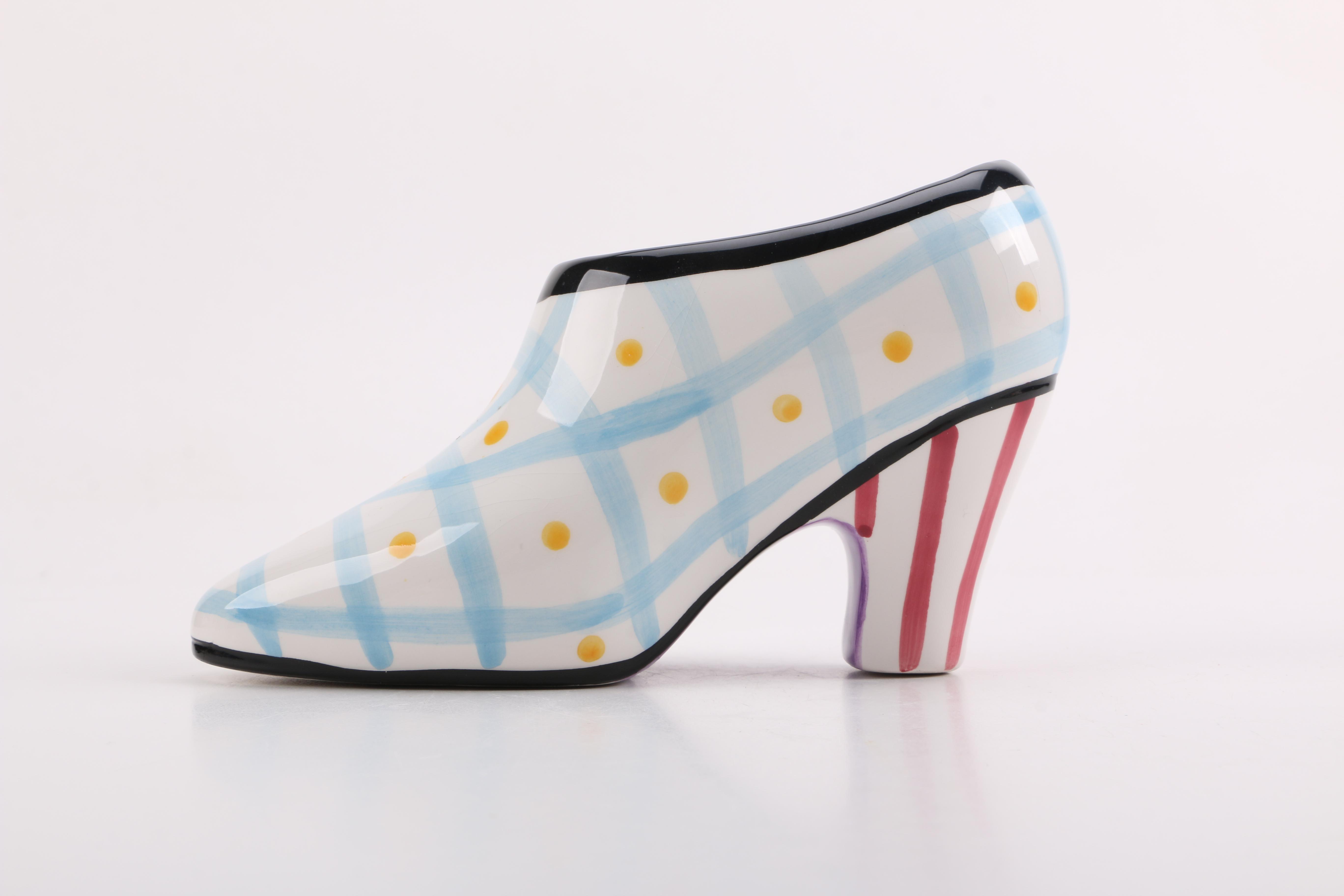 CBK Ltd. LLC 1998 Ceramic Shoe Figurines