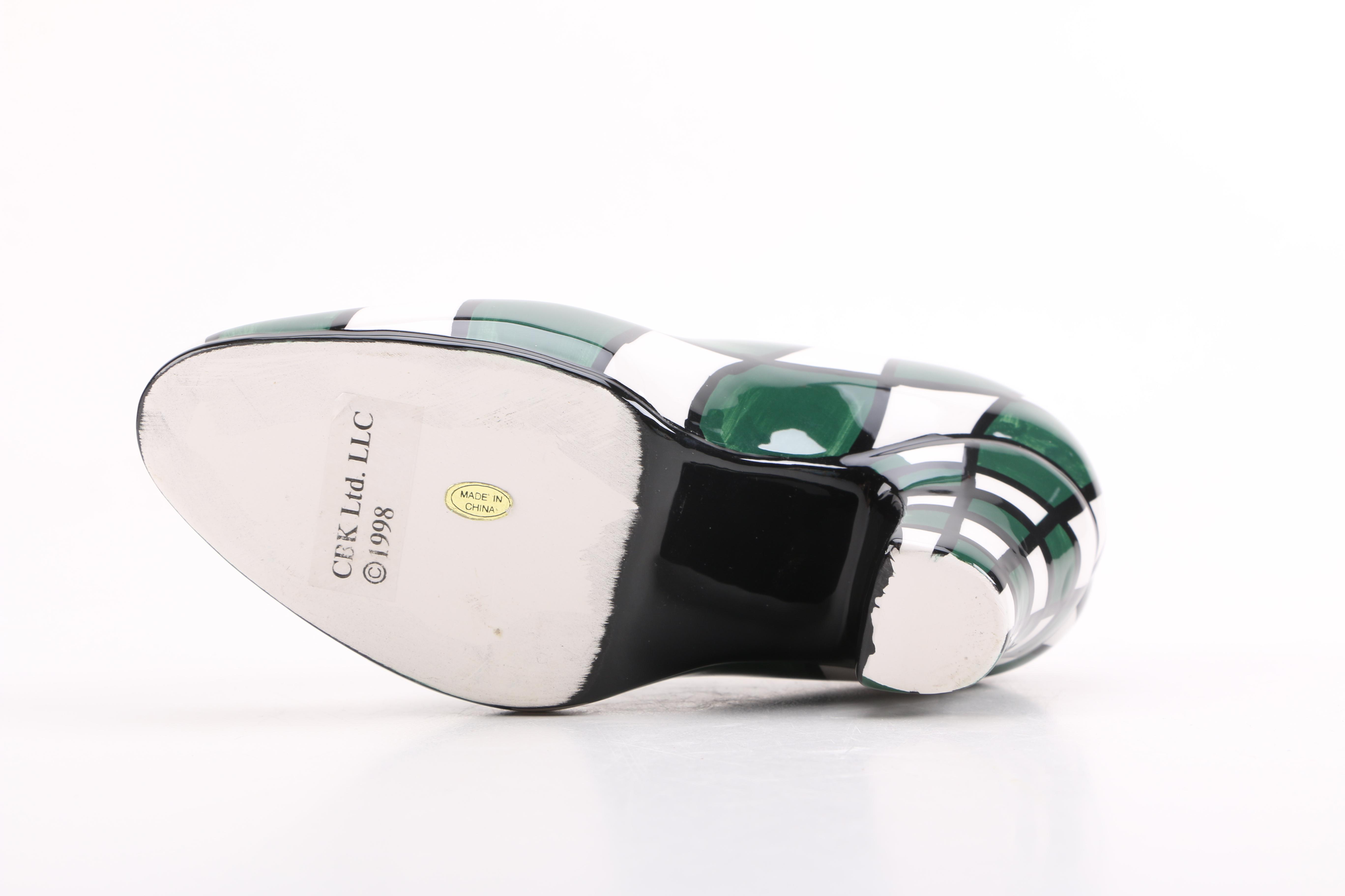 CBK Ltd. LLC 1998 Ceramic Shoe Figurines