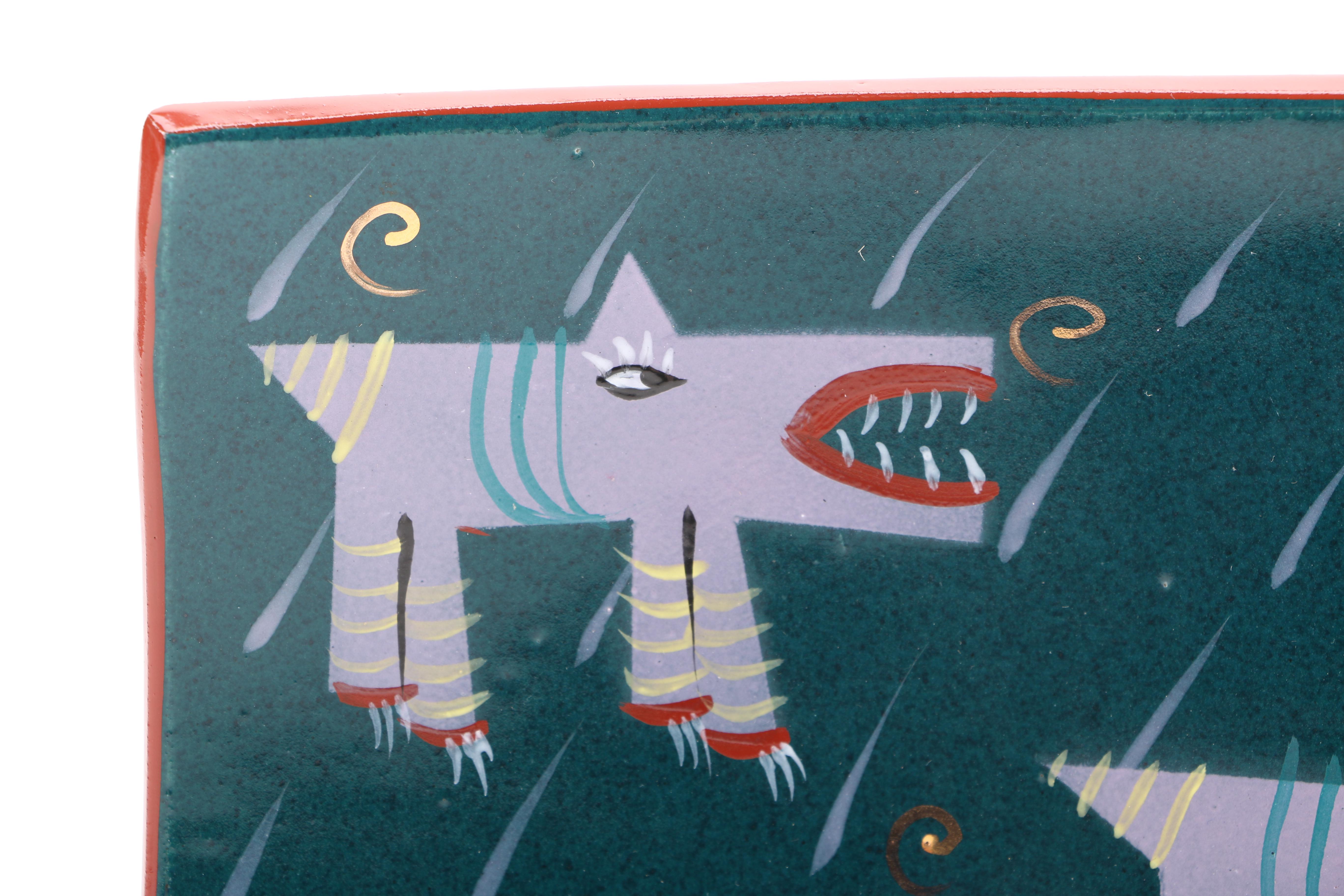 Handbuilt Hand-Painted Porcelain Plate