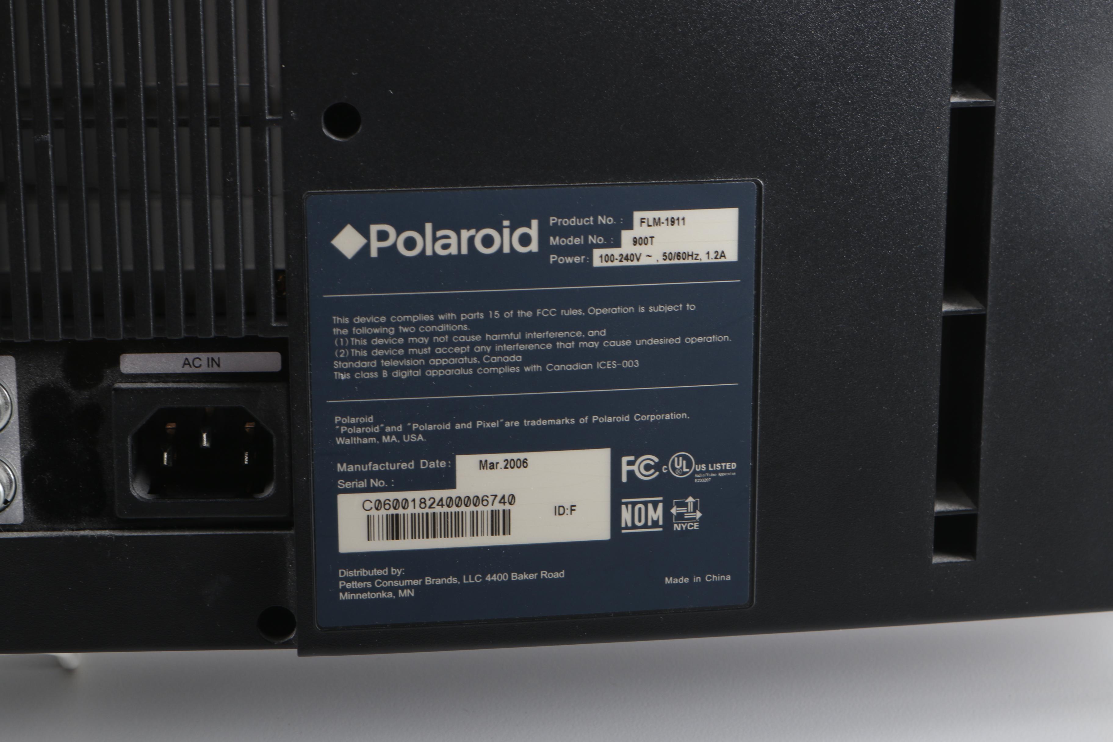 Polaroid 19" Widescreen HD LCD Television