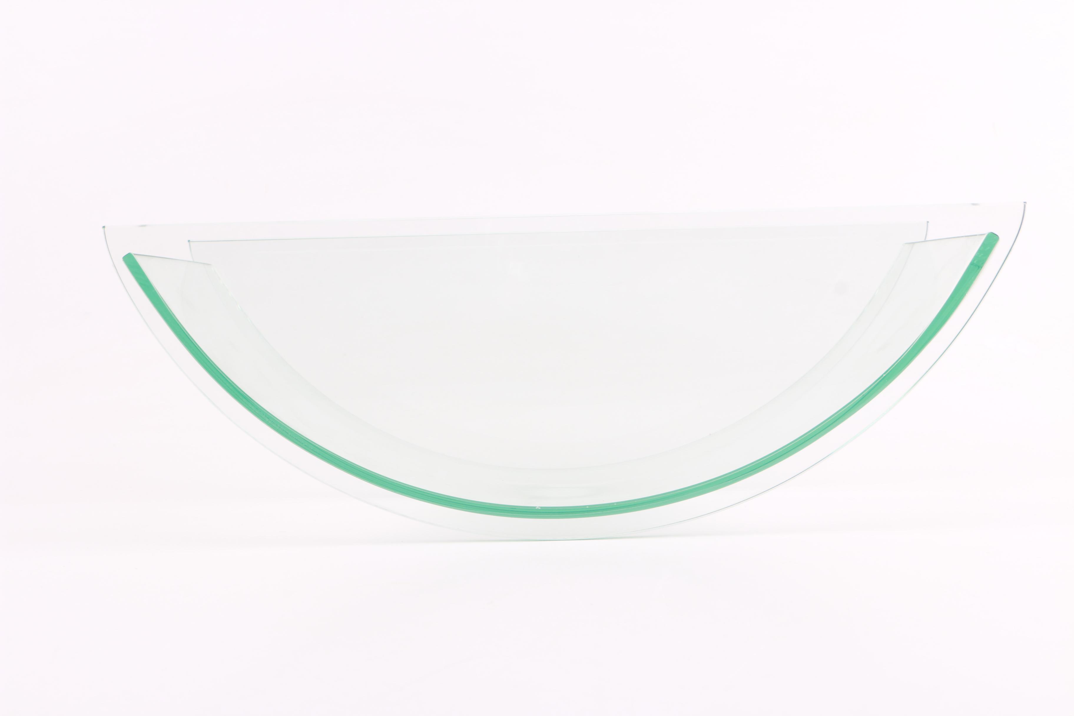 Geometric Clear Glass Bowl