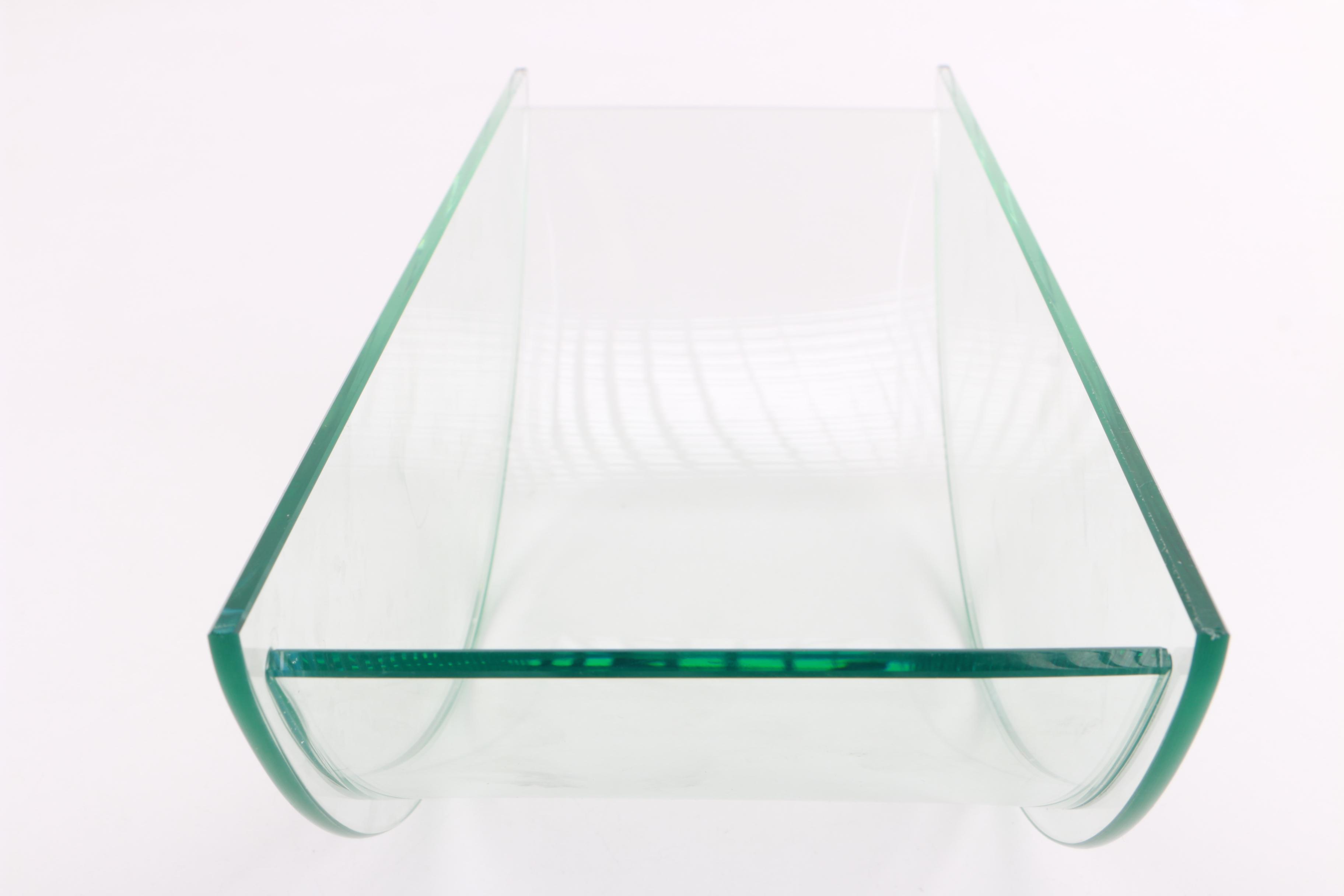 Geometric Clear Glass Bowl