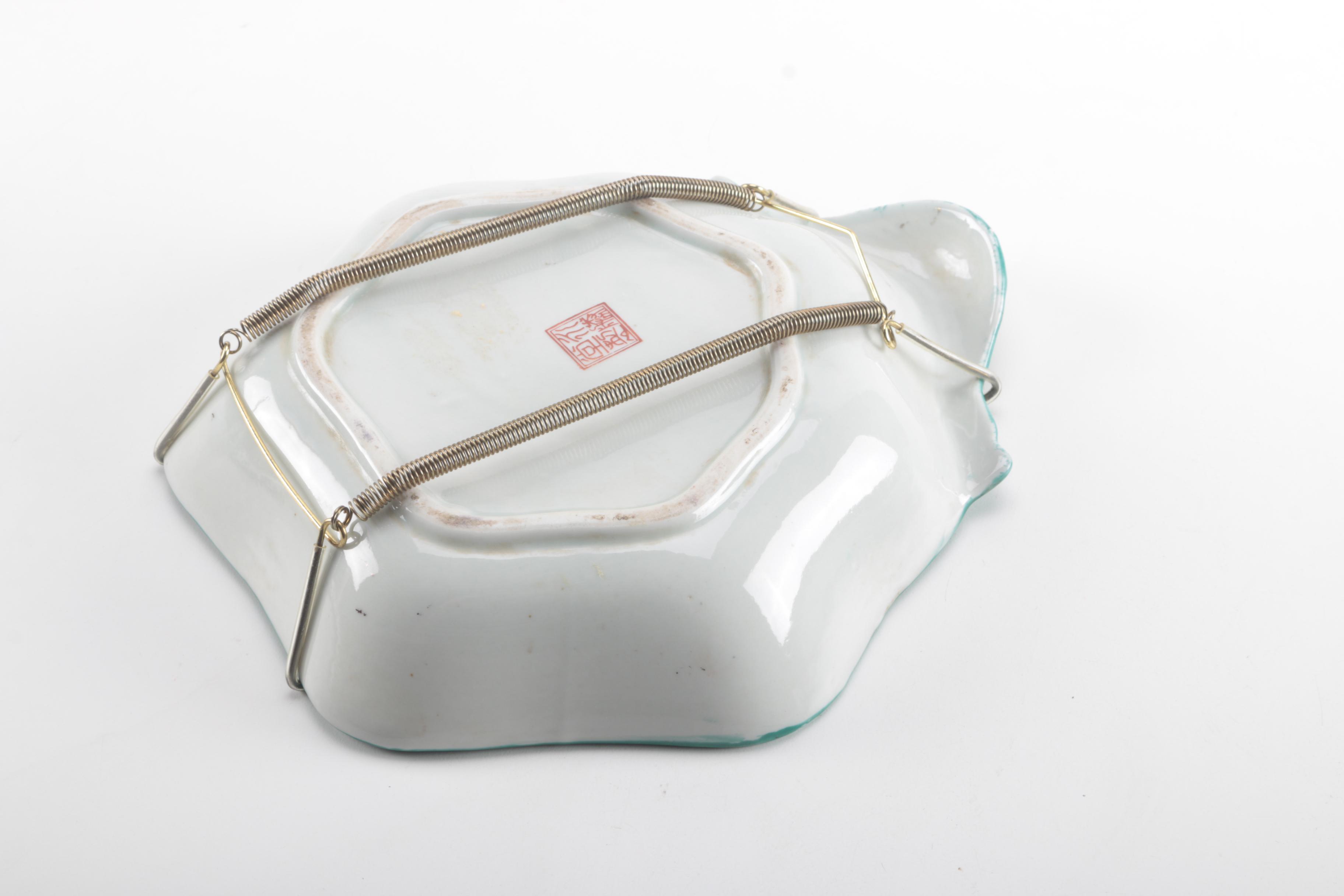 Asian Wall Plates and Bowl